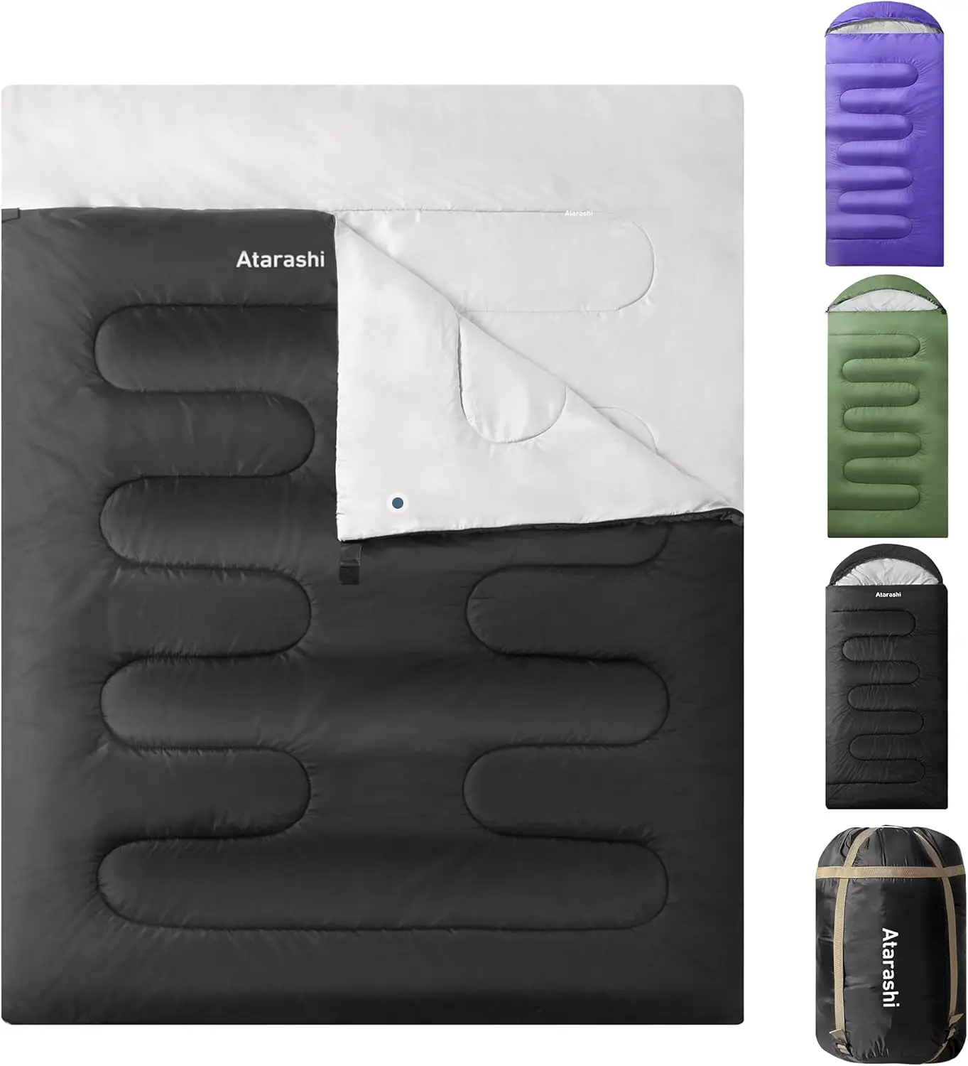 4-Season Camping Sleeping Bag for Adults - Lightweight, Warm, Extra-Large with Compression Sack for Hiking & Backpacking
4-Season Camping Sleeping Bag for Adults - Lightweight, Warm, Extra-Large with Compression Sack for Hiking & Backpacking