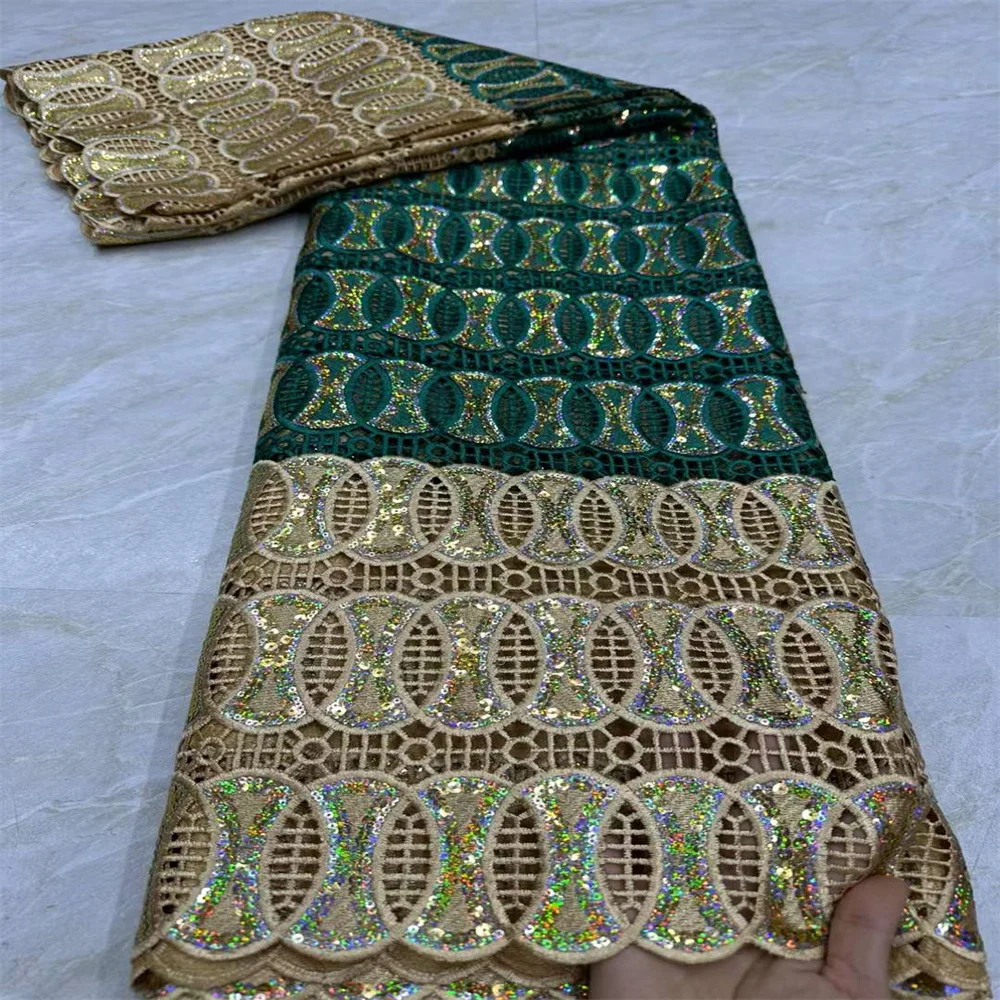 African French Mesh Cord Lace Fabric With Sequins 2023 High Quality African Guipure Laces for Sewing Wedding Party Dresse CW1354
African French Mesh Cord Lace Fabric With Sequins 2023 High Quality African Guipure Laces for Sewing Wedding Party Dresse CW1354