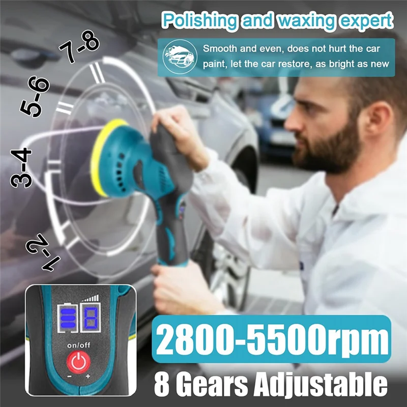 19-Piece Lithium Battery Polisher Electric Polishing Machines Electric Sander US Plug
19-Piece Lithium Battery Polisher Electric Polishing Machines Electric Sander US Plug