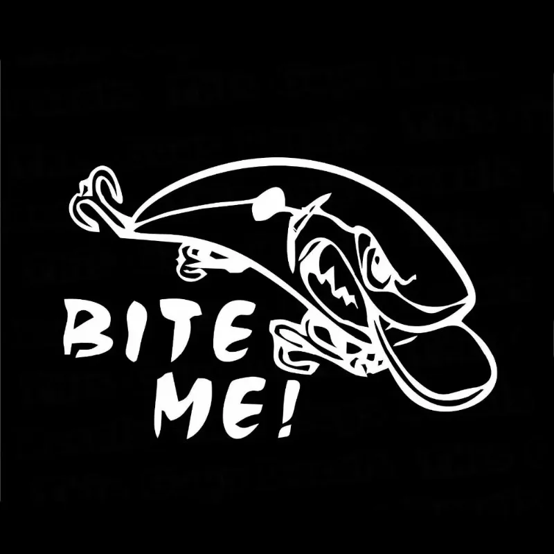 Car Stickers Funny Bite Me Crank Decoy Decal Fishing Outdoor Decal Waterproof and Sunscreen Vinyl Decal, 15CM PVC KK
Car Stickers Funny Bite Me Crank Decoy Decal Fishing Outdoor Decal Waterproof and Sunscreen Vinyl Decal, 15CM PVC KK