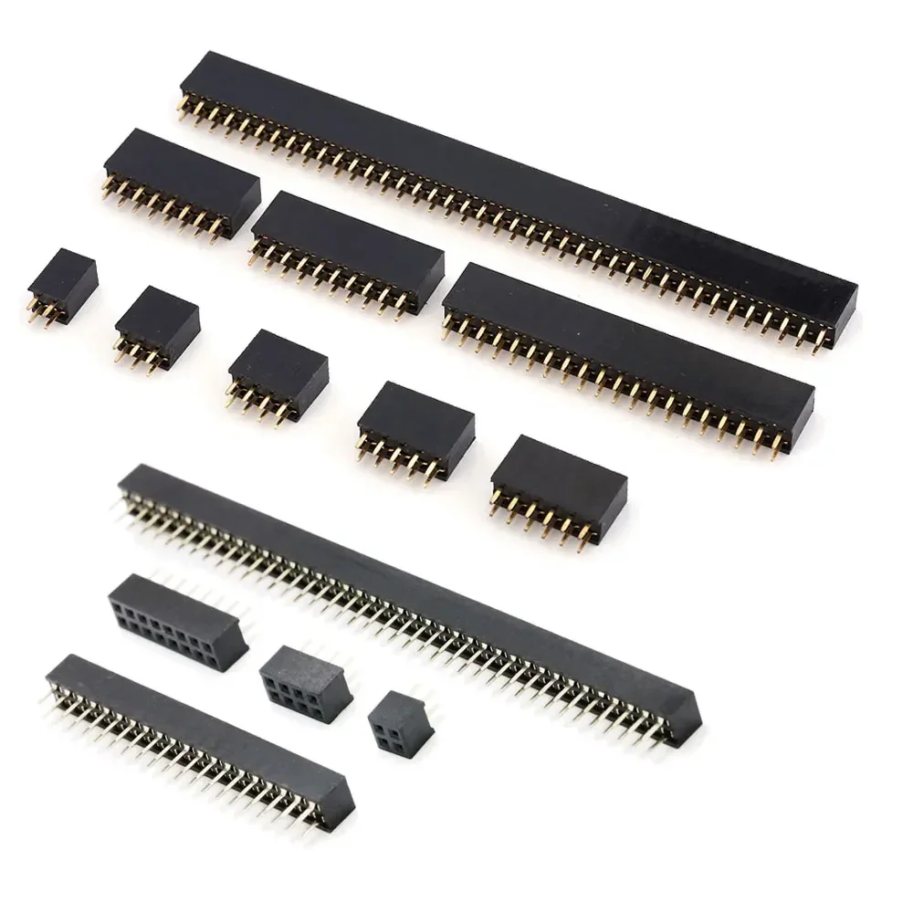 Pitch 2.0mm 2.54mm Double Row Pin Female Header Socket 2*2P/3/4/5/6/7/8/9/10/11/12/13/14/15P/16/17/18/20/25/30/40Pin Connector
Pitch 2.0mm 2.54mm Double Row Pin Female Header Socket 2*2P/3/4/5/6/7/8/9/10/11/12/13/14/15P/16/17/18/20/25/30/40Pin Connector