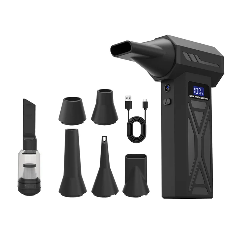 B51C Violent Fan Бесщеточный турбовентилятор 110000 об/мин Мощный вентилятор Турбоструйный вентилятор Светодиодный дисплей Электрическая воздушная тряпка
B51C Violent Fan Бесщеточный турбовентилятор 110000 об/мин Мощный вентилятор Турбоструйный вентилятор Светодиодный дисплей Электрическая воздушная тряпка