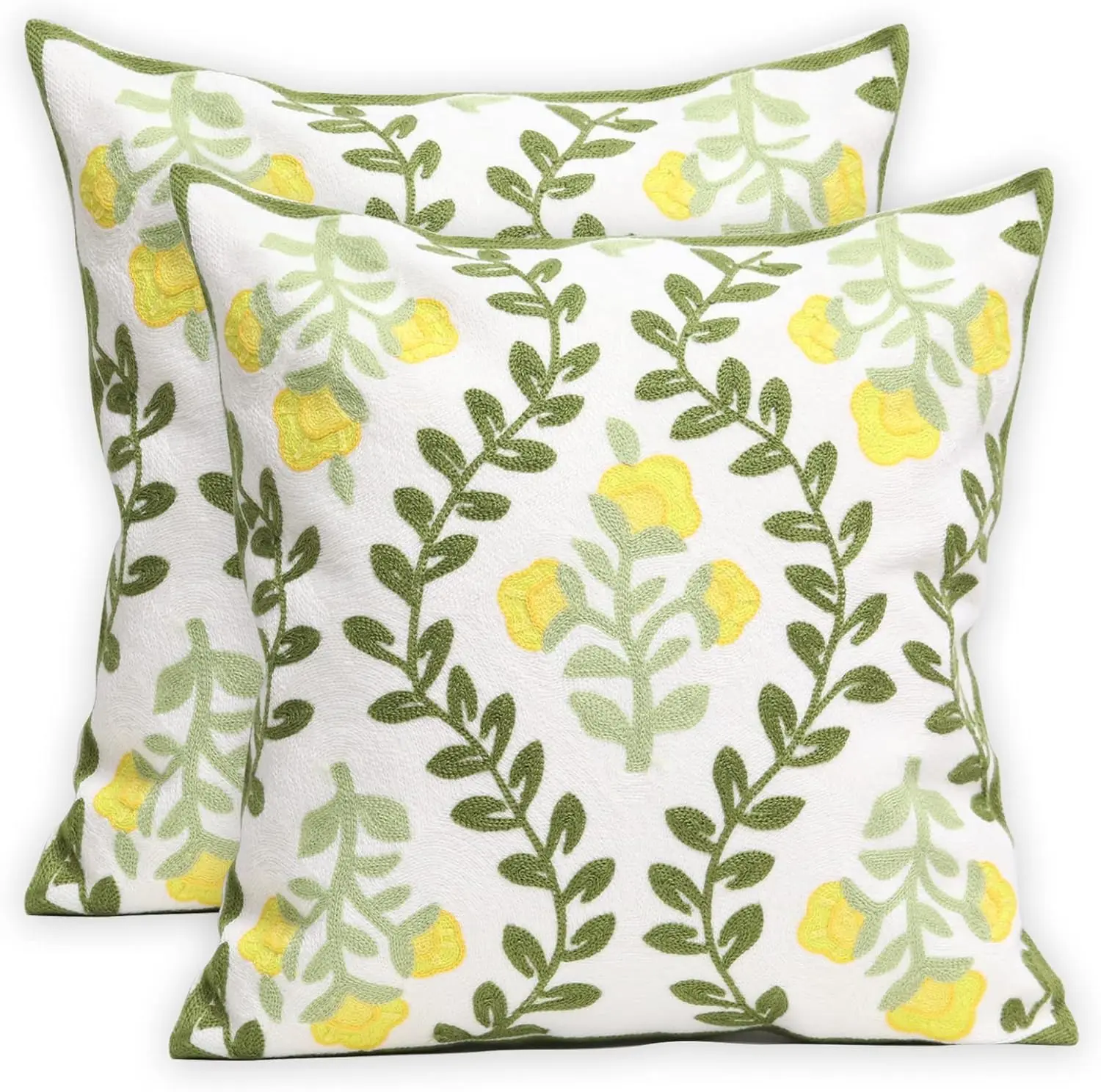 Set Of 2 Embroidered Decorative Throw Pillow Covers Couch Square Pillowcases Cushion For Bedroom Sofa Farmhouse Decor 18X18 H
Set Of 2 Embroidered Decorative Throw Pillow Covers Couch Square Pillowcases Cushion For Bedroom Sofa Farmhouse Decor 18X18 H