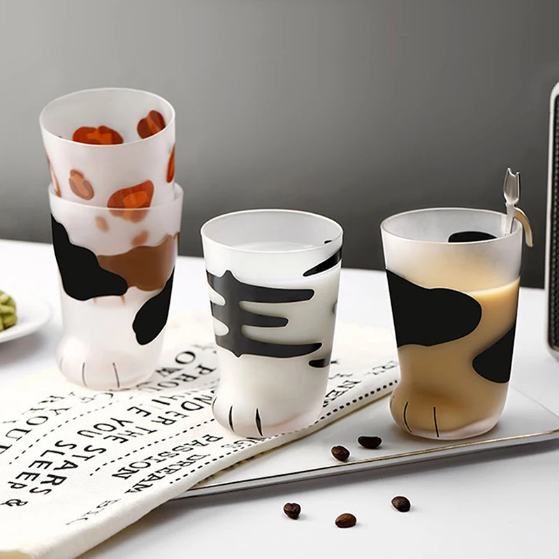 Animals Glass Cup 300ML Creative Cute Cartoon Cat Paw Water Bottle Milk Juice Frosted Drinking Cold Drink Mug Coffee Cup
Animals Glass Cup 300ML Creative Cute Cartoon Cat Paw Water Bottle Milk Juice Frosted Drinking Cold Drink Mug Coffee Cup