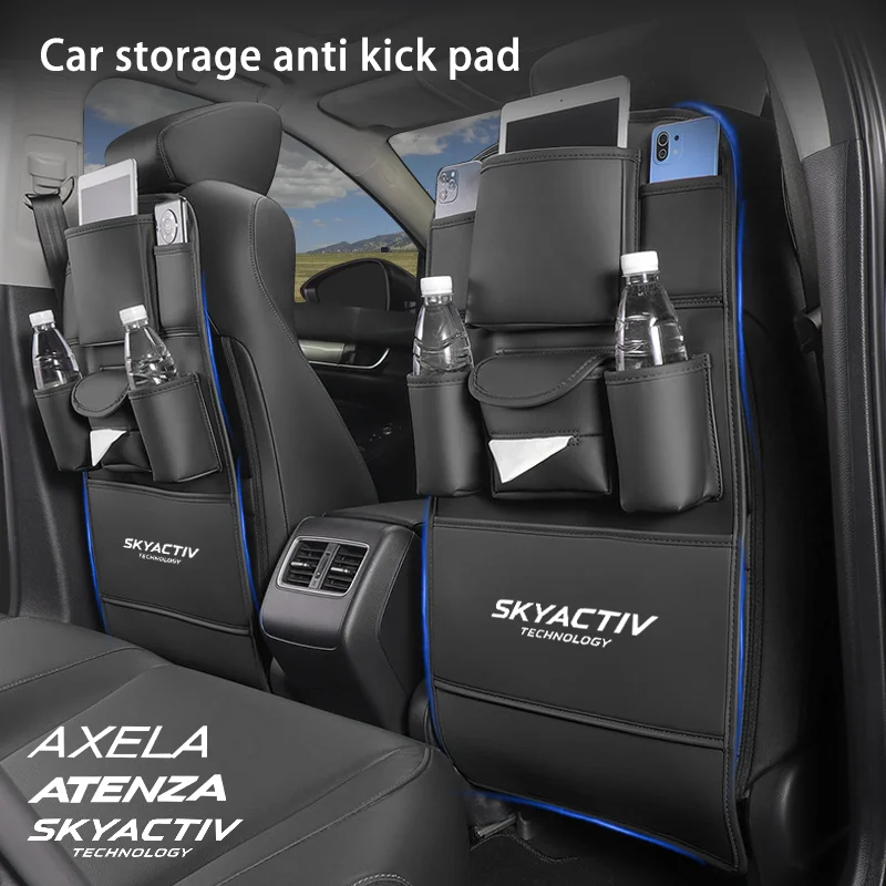 Car Seat Back Storage Bag All in one Backseat Organizer Hanging Bag Anti Kick Pad for Mazda Skyactiv 3 Axela Atenza MX-5 2 5 3 6
Car Seat Back Storage Bag All in one Backseat Organizer Hanging Bag Anti Kick Pad for Mazda Skyactiv 3 Axela Atenza MX-5 2 5 3 6
