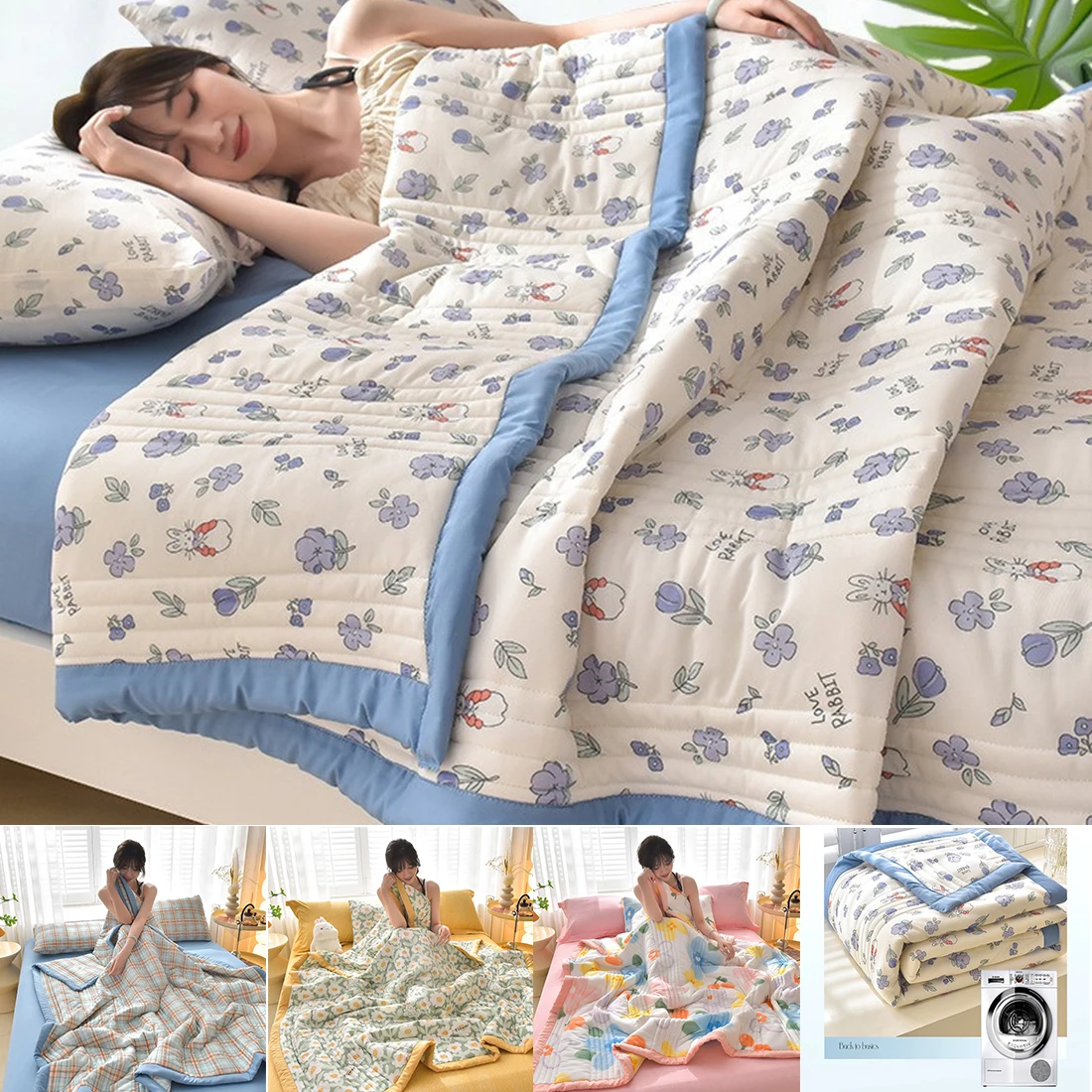 Summer Quilt Bedspread on The Bed Air Conditioning Breathable Comforter High Luxury Bedding Queen King Size 이불
Summer Quilt Bedspread on The Bed Air Conditioning Breathable Comforter High Luxury Bedding Queen King Size 이불