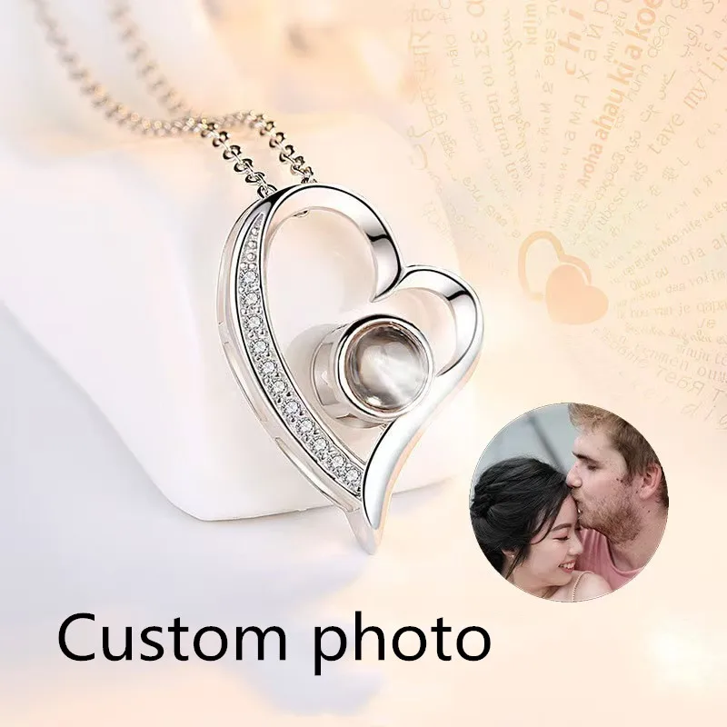 I Love You Heart Projection Necklace Women's Accessible Luxury Niche Simple Diamond Pendant Storage Commemorative Picture Customization
I Love You Heart Projection Necklace Women's Accessible Luxury Niche Simple Diamond Pendant Storage Commemorative Picture Customization