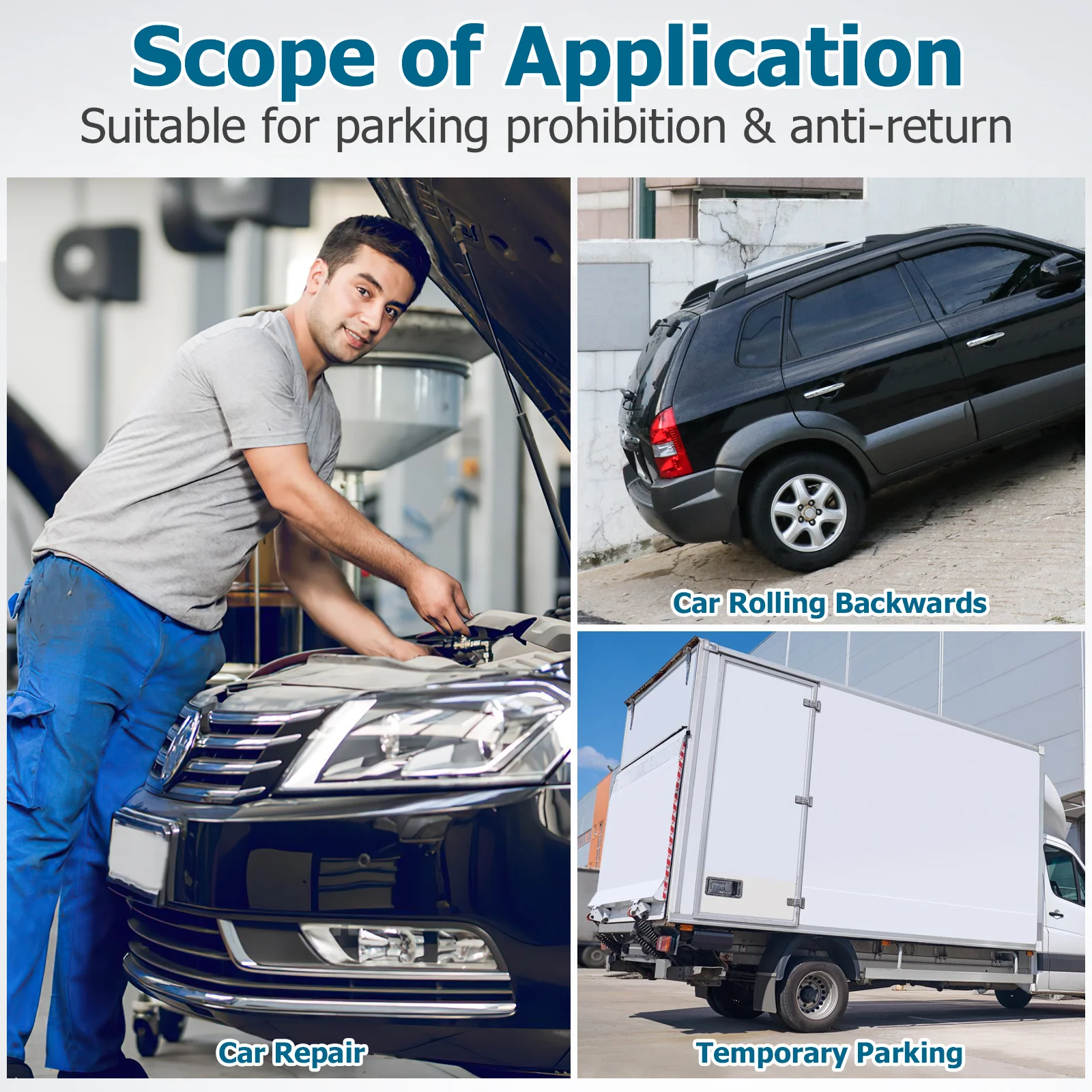 2Pcs Universal Black Car Tire Stopper Non-Slip Wheel Chock for Heavy Duty Trucks Cars Parking Security Tool Stop Control
2Pcs Universal Black Car Tire Stopper Non-Slip Wheel Chock for Heavy Duty Trucks Cars Parking Security Tool Stop Control