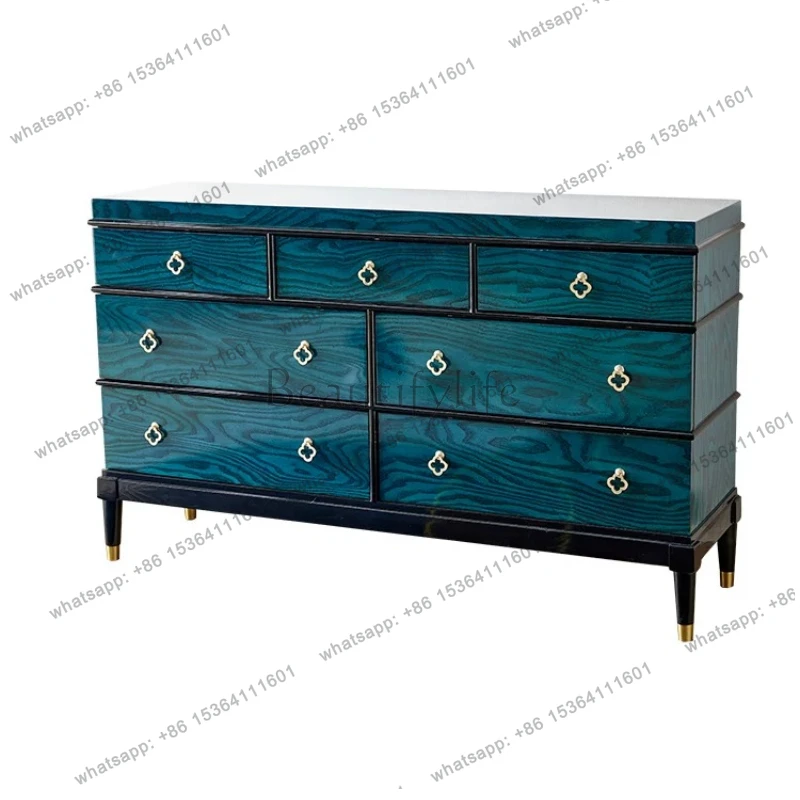Villa high-end chest bedroom light luxury solid wood simple modern entry living room storage cabinet
Villa high-end chest bedroom light luxury solid wood simple modern entry living room storage cabinet