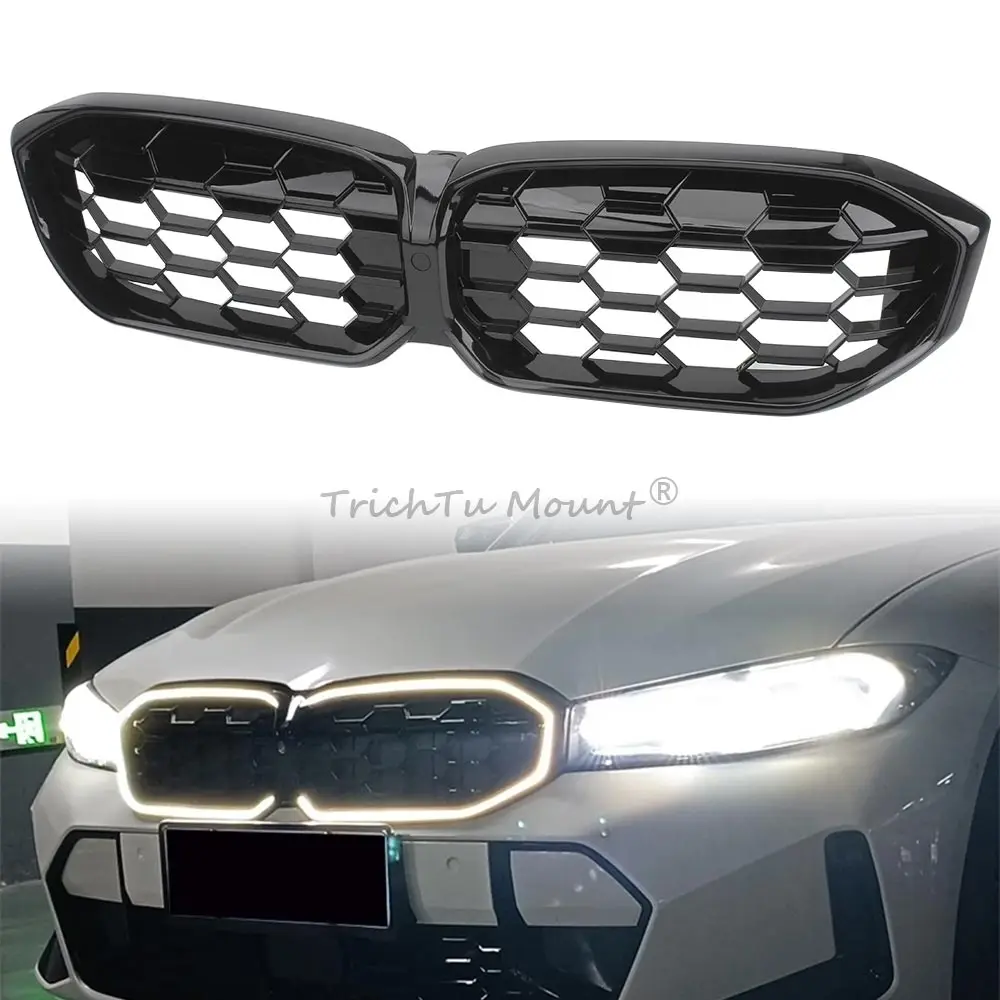 For BMW 3 series G20 G21 Facelift(LCI only) 2023-24 LED Glow Kidney Grille Front Grill with Lights OEM Style Direct Replacement
For BMW 3 series G20 G21 Facelift(LCI only) 2023-24 LED Glow Kidney Grille Front Grill with Lights OEM Style Direct Replacement