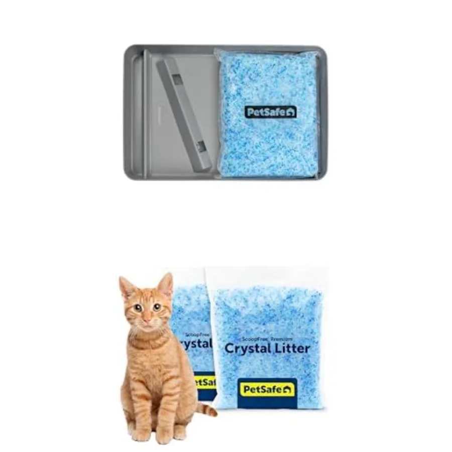 Bundle of ScoopFree Stainless Steel Reusable Cat Litter Tray with Magnetic Waste Shield and 4.3 lb Bag Fresh Scent Premium Crys
Bundle of ScoopFree Stainless Steel Reusable Cat Litter Tray with Magnetic Waste Shield and 4.3 lb Bag Fresh Scent Premium Crys