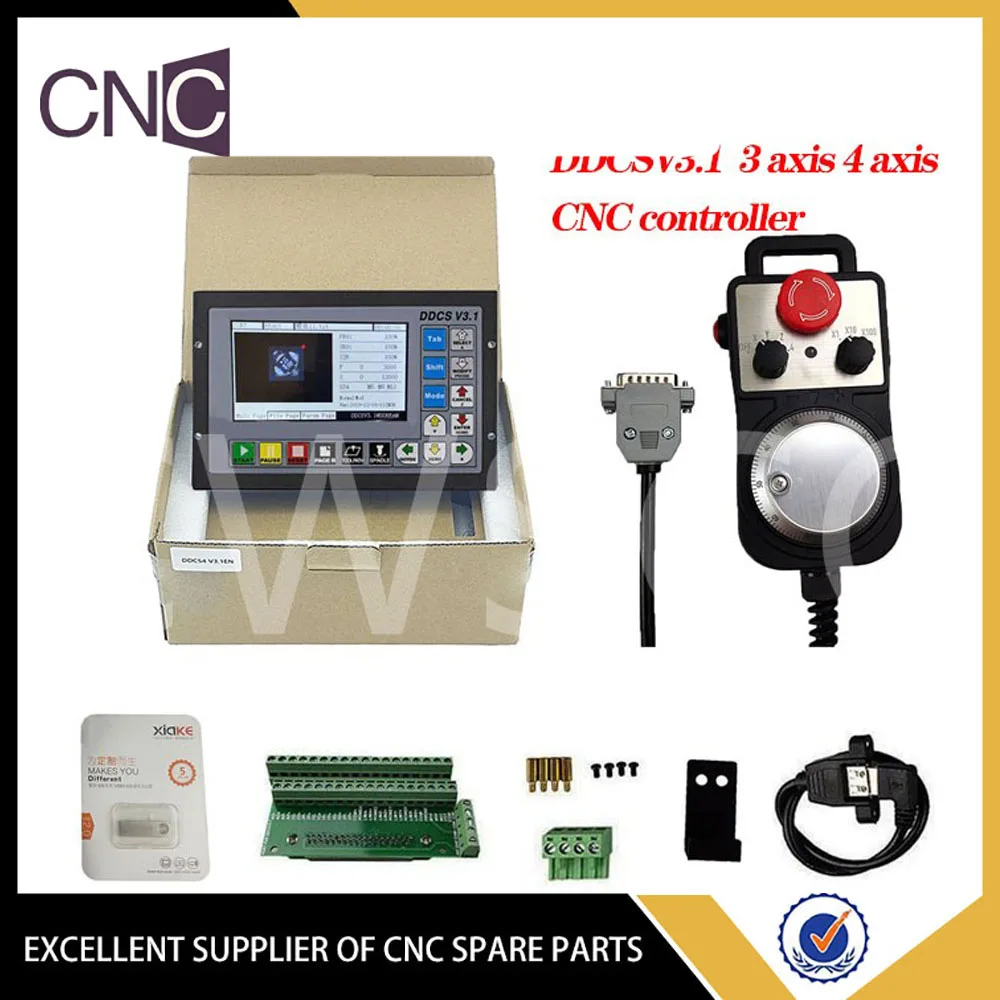 Special offer DDCSV3.1/4.1 motion control system set 3-4-axis cnc controller, emergency stop electronic handwheel support G code
Special offer DDCSV3.1/4.1 motion control system set 3-4-axis cnc controller, emergency stop electronic handwheel support G code