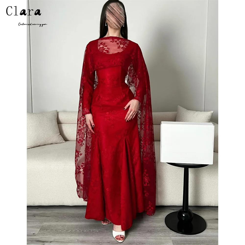 Clara Custom Fishtail Red Lace Embroidery Elegant Evening Dresses for Woman Luxury Party Dresses 2026 Woman Luxury Evening Dress
Clara Custom Fishtail Red Lace Embroidery Elegant Evening Dresses for Woman Luxury Party Dresses 2026 Woman Luxury Evening Dress
