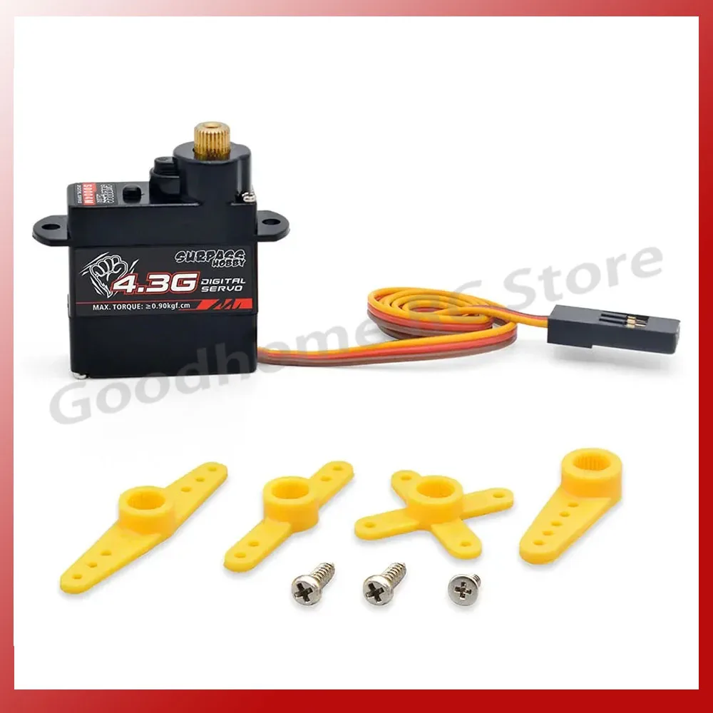 S0004M 043C High Torque 4.3g Metal Transmission Micro Digital Servo for RC Airplane fix-wing indoor fly mini plan heli car model
S0004M 043C High Torque 4.3g Metal Transmission Micro Digital Servo for RC Airplane fix-wing indoor fly mini plan heli car model