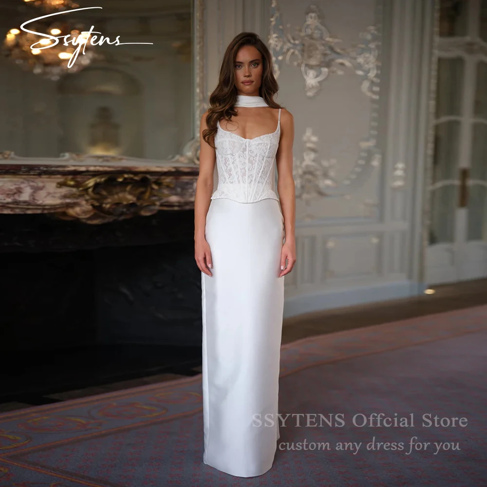 SSYTENS Spaghetti Straps Mermaid Wedding Dresses Satin Elegant Vestido De Noiva Lace Up Back Sleeveless Bride Dresses Customized
SSYTENS Spaghetti Straps Mermaid Wedding Dresses Satin Elegant Vestido De Noiva Lace Up Back Sleeveless Bride Dresses Customized