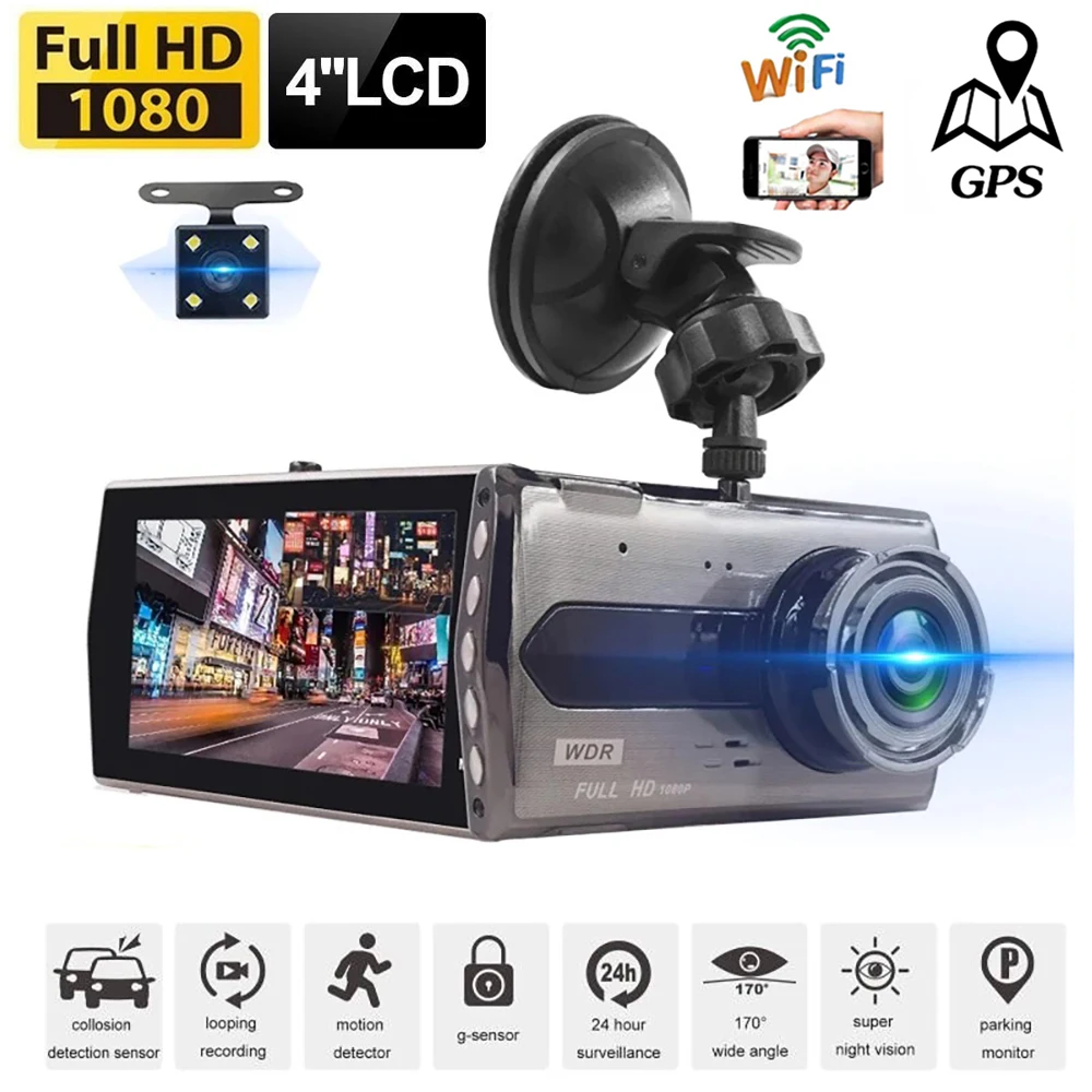 Видеорегистратор Wi-Fi GPS Автомобильный видеорегистратор 1080P FHD Автомобильный видеорегистратор G-сенсор Автомобильный черный ящик Видеорегистратор Автомобильные аксессуары Автомобильная камера заднего вида
Видеорегистратор Wi-Fi GPS Автомобильный видеорегистратор 1080P FHD Автомобильный видеорегистратор G-сенсор Автомобильный черный ящик Видеорегистратор Автомобильные аксессуары Автомобильная камера заднего вида