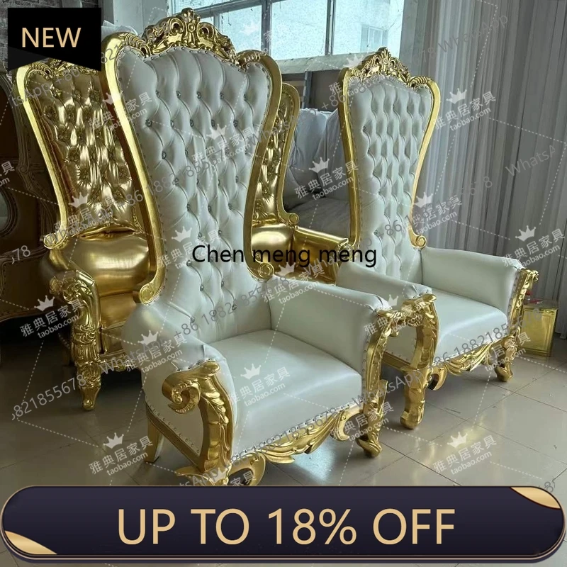 E153 European neoclassical hotel opens luxury image chair high-end decorative solid wood queen high back chair
E153 European neoclassical hotel opens luxury image chair high-end decorative solid wood queen high back chair