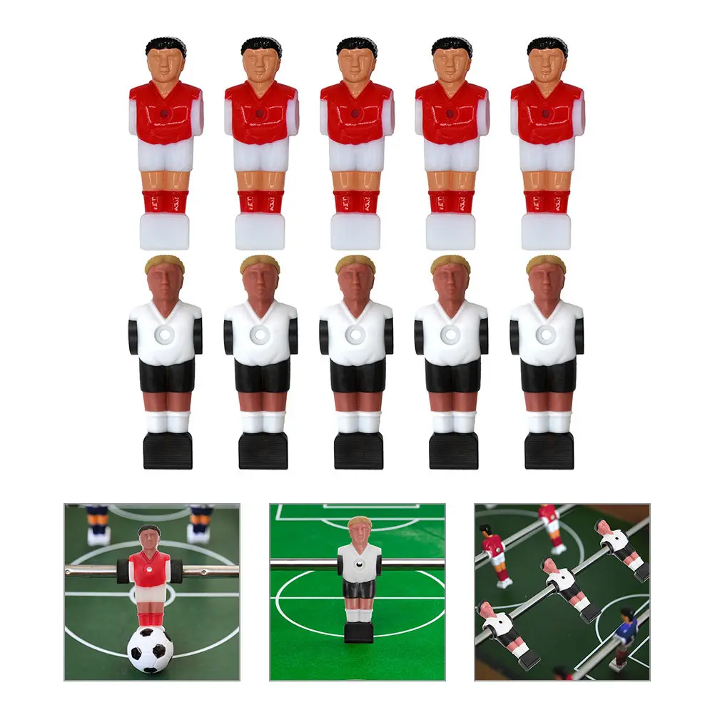 10Pcs Plastic Foosball Players Clear Color Printed Table Football Figures Smooth Surface Replacement Football Machine Parts
10Pcs Plastic Foosball Players Clear Color Printed Table Football Figures Smooth Surface Replacement Football Machine Parts