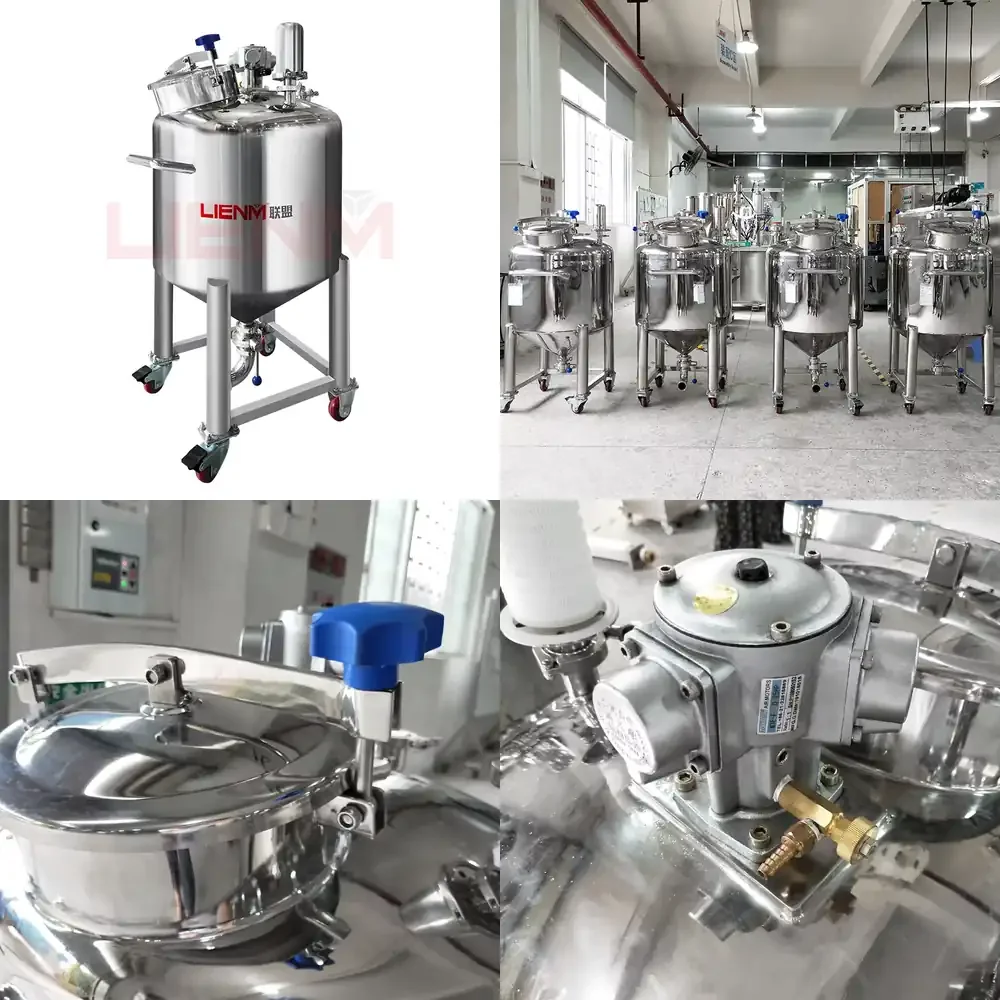 300l Customized Stainless Steel Liquid Blending tank Industrial Perfume Mixer Price 200l Mixing Machine
300l Customized Stainless Steel Liquid Blending tank Industrial Perfume Mixer Price 200l Mixing Machine