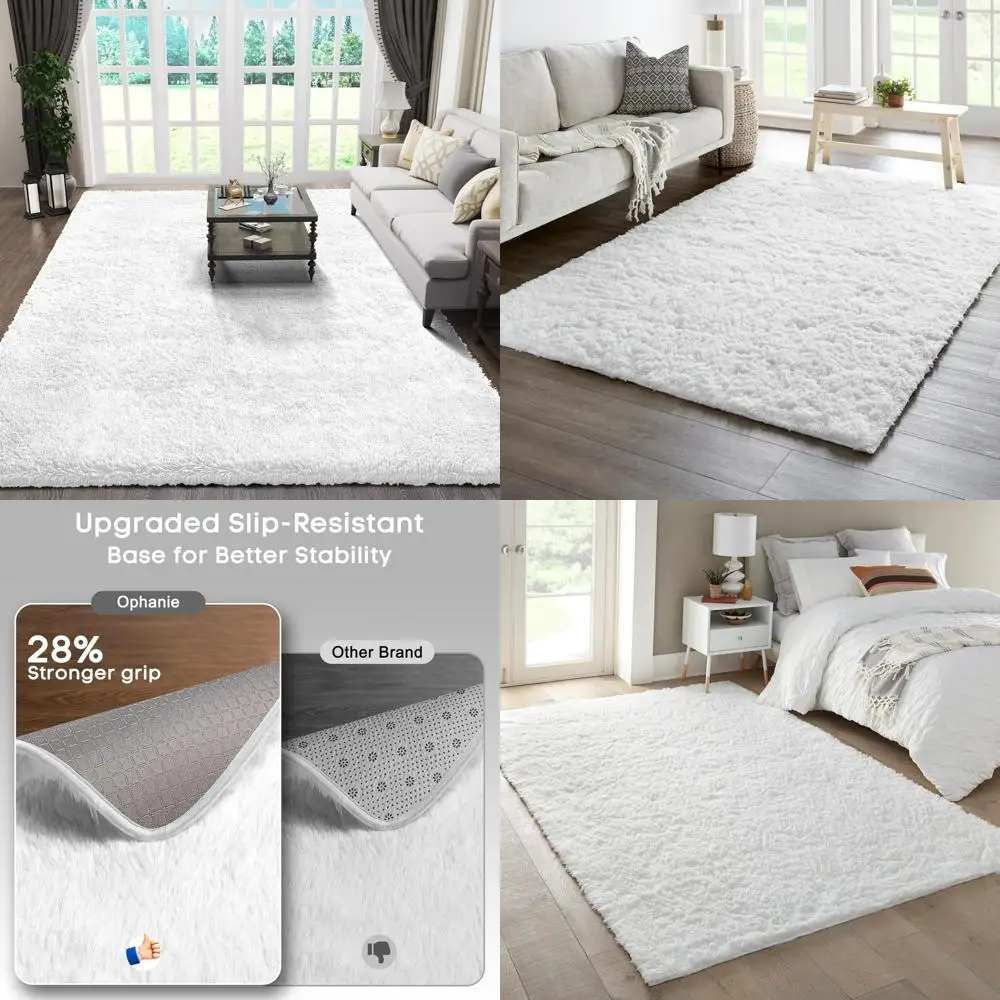 Luxurious White 6x9 Shag Rug for Living Spaces, Plush and Soft Floor Covering for Comfortable Living Rooms and Bedrooms
Luxurious White 6x9 Shag Rug for Living Spaces, Plush and Soft Floor Covering for Comfortable Living Rooms and Bedrooms
