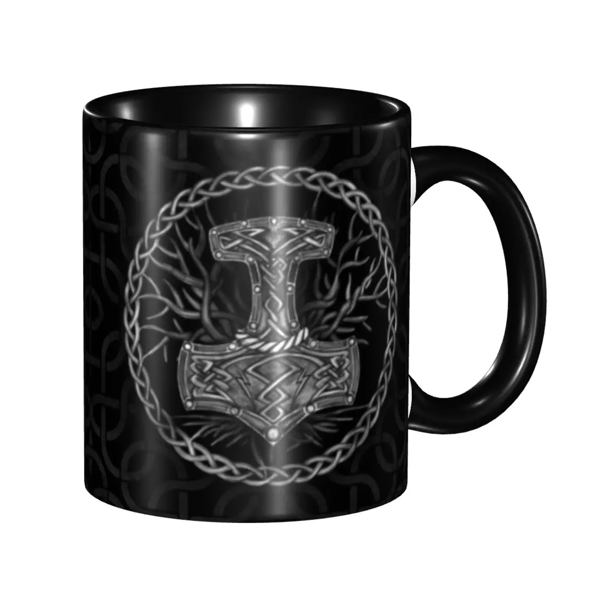 Mjolnir The Hammer Of Thor And Tree Of Life Coffee Mugs DIY Custom Norse Viking God Ceramic Mug Cup Creative Gift
Mjolnir The Hammer Of Thor And Tree Of Life Coffee Mugs DIY Custom Norse Viking God Ceramic Mug Cup Creative Gift