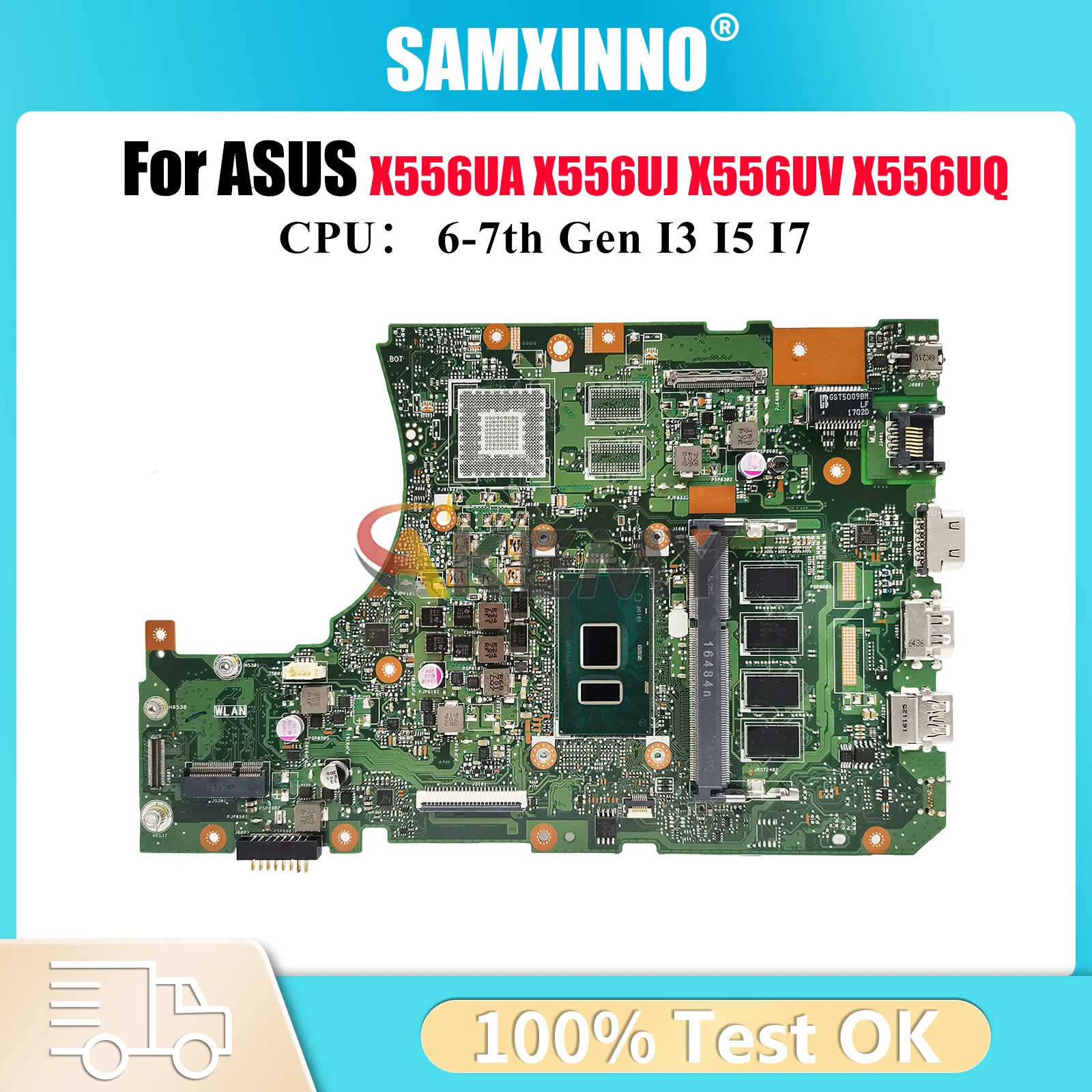 X556UA Laptop Motherboard For ASUS VM591U X556UV X556UF X556U X556URK X556UQ R558U X556UQK FL5900U X556UJ Mainboard I3 I5 I7 CPU
X556UA Laptop Motherboard For ASUS VM591U X556UV X556UF X556U X556URK X556UQ R558U X556UQK FL5900U X556UJ Mainboard I3 I5 I7 CPU