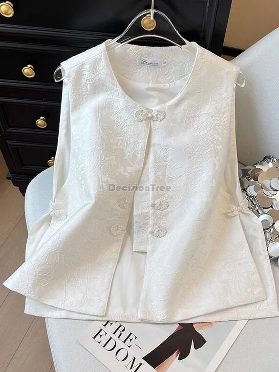 2026 new chinese retro style tang suit traditional fashion tang suit short vest for women round collar sleeveless cheongsam vest
2026 new chinese retro style tang suit traditional fashion tang suit short vest for women round collar sleeveless cheongsam vest