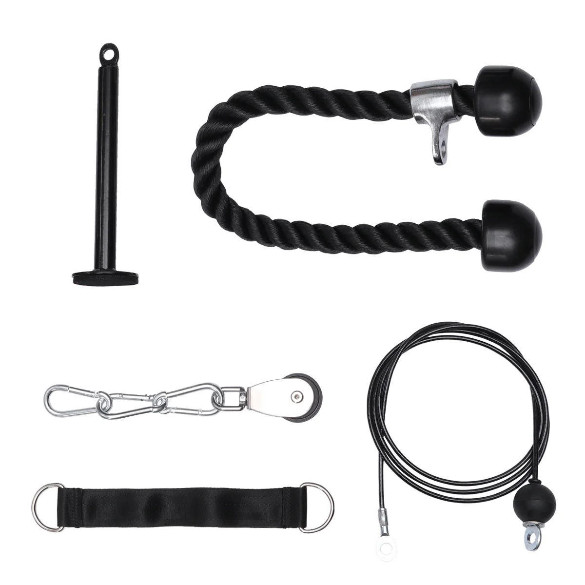Trainer Cable Fitness Equipment Set Man Gym Workout Metal Professional Arm Pulley System Durable Exercise Tool
Trainer Cable Fitness Equipment Set Man Gym Workout Metal Professional Arm Pulley System Durable Exercise Tool