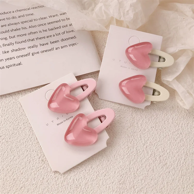 Metal Oval Pink Love Hairpin Temperament Girl Duck Bill Clip Cute Sweet Forehead Side Bangs Clip Hair Accessories
Metal Oval Pink Love Hairpin Temperament Girl Duck Bill Clip Cute Sweet Forehead Side Bangs Clip Hair Accessories