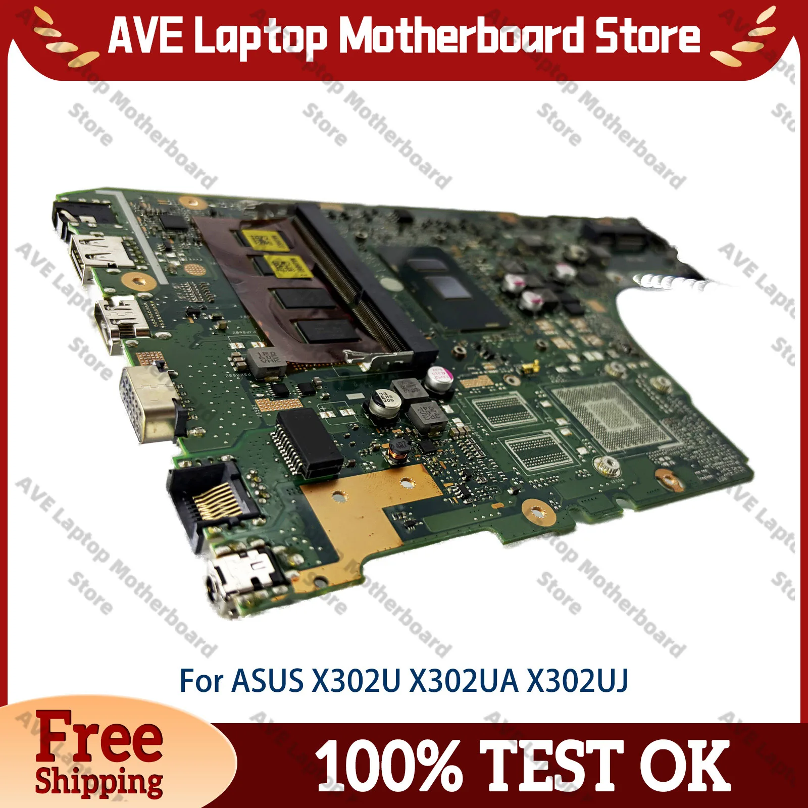 X302UA Laptop Motherboard For ASUS VivoBook X302UA X302U X302UV X302UJ Notebook Mainboard With I3 I5 I7 CPU 100% tests OK stk
X302UA Laptop Motherboard For ASUS VivoBook X302UA X302U X302UV X302UJ Notebook Mainboard With I3 I5 I7 CPU 100% tests OK stk