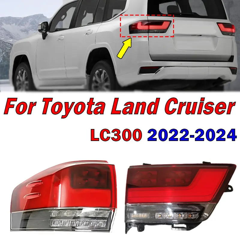 Для Toyota Land Cruiser LC300 2022 2023 2024 Автомобильный задний светодиодный задний фонарь, сигнальный стоп-сигнал, бампер, сигнальный фонарь, задний фонарь в сборе
Для Toyota Land Cruiser LC300 2022 2023 2024 Автомобильный задний светодиодный задний фонарь, сигнальный стоп-сигнал, бампер, сигнальный фонарь, задний фонарь в сборе