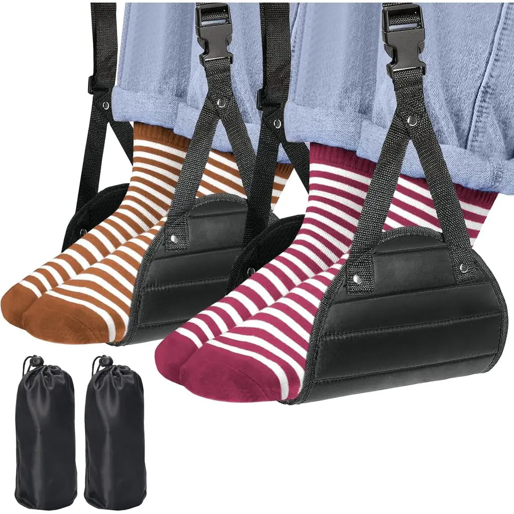 2-Pack Airplane Travel ootrest Hammock - Perect Airplane oot Hammock to Relax Your eet - Travel entials Comy oot Hanger Plane oo
2-Pack Airplane Travel ootrest Hammock - Perect Airplane oot Hammock to Relax Your eet - Travel entials Comy oot Hanger Plane oo