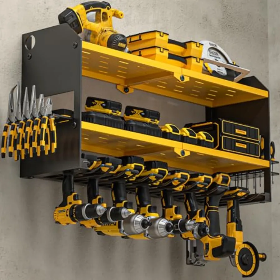 Power Tool Organizer Wall Mount Cordless Drill and Battery Holder Electric Tools Hanger Storage Rack with Charging Station Gara
Power Tool Organizer Wall Mount Cordless Drill and Battery Holder Electric Tools Hanger Storage Rack with Charging Station Gara