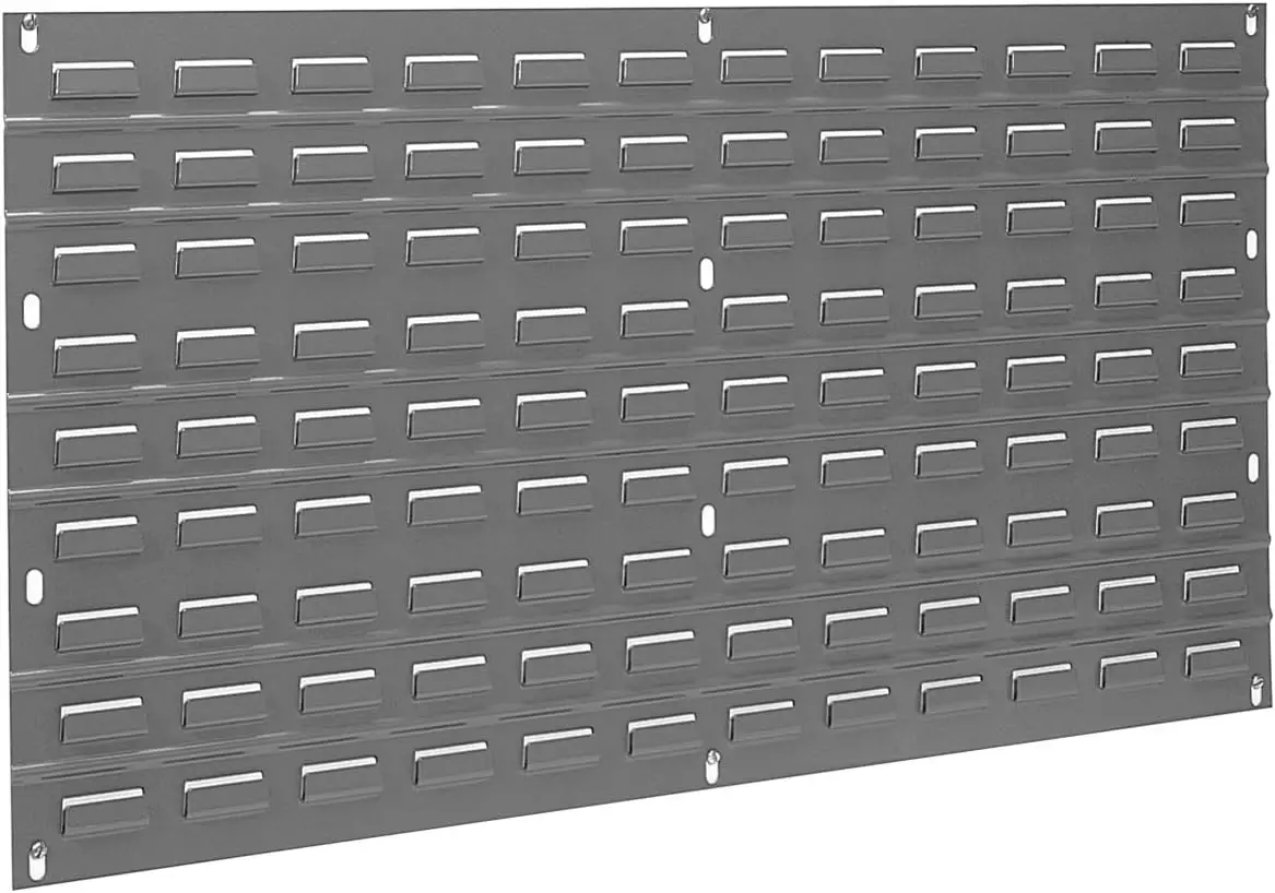 36-Inch Wall Mount Garage Storage Steel Louvered Panel, Grey, 19-Inch H, Hanging Organizer System
36-Inch Wall Mount Garage Storage Steel Louvered Panel, Grey, 19-Inch H, Hanging Organizer System