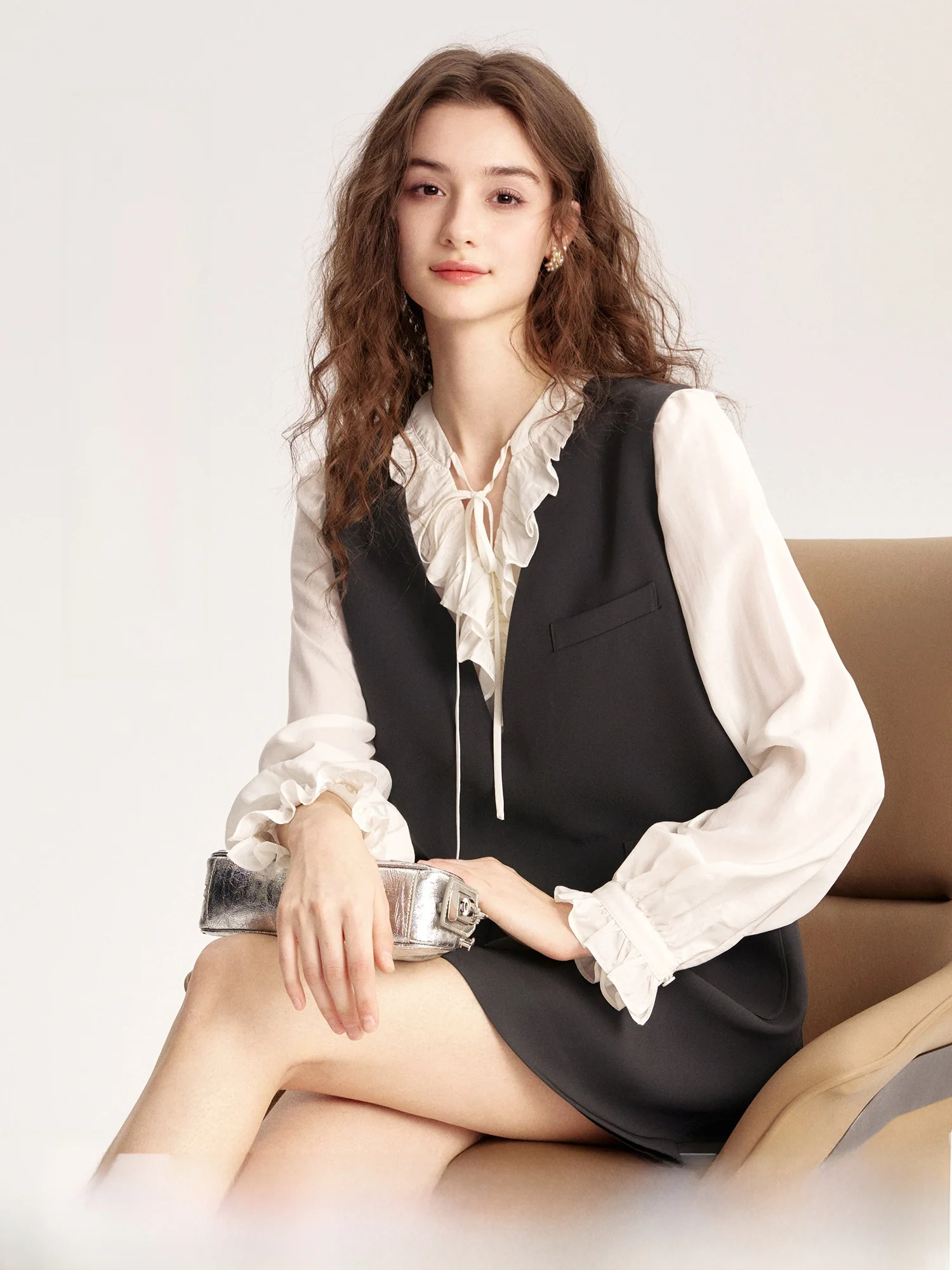 Spring New Arrival Women's irt Vest Dr Two-Piece Set Svel Layering Faion Outfit ort Length Commute Sle
Spring New Arrival Women's irt Vest Dr Two-Piece Set Svel Layering Faion Outfit ort Length Commute Sle