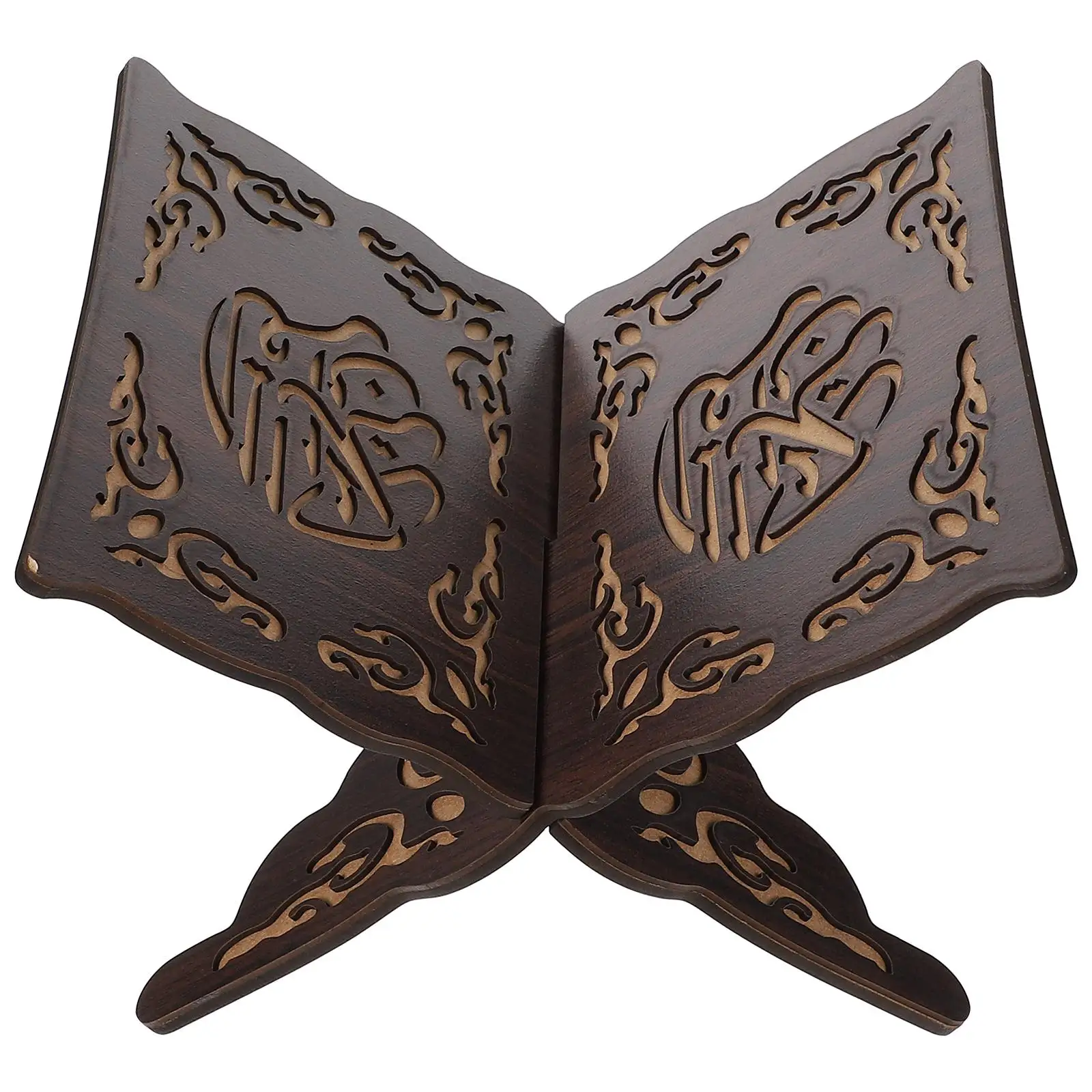 Quran Bookshelf Islamic Wooden Book Stand Holder Religious Black Small Decorative Carved Vintage Display Storage
Quran Bookshelf Islamic Wooden Book Stand Holder Religious Black Small Decorative Carved Vintage Display Storage