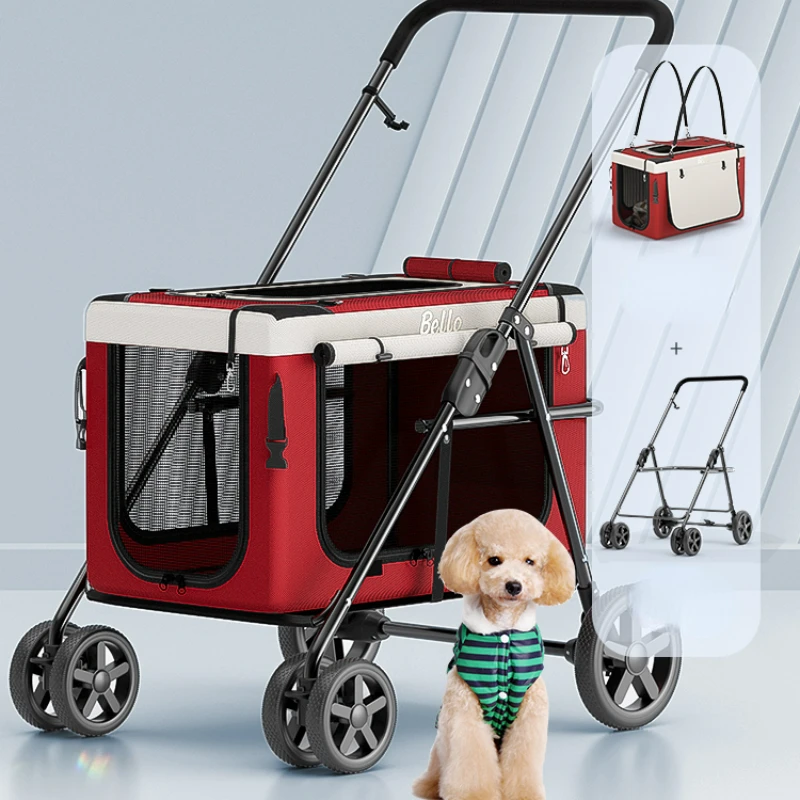 Car Bag Detachable Pet Stroller, Oxford Fabric Cat Stroller,outdoor Portable and Foldable Breathable Mesh Fabric Dog Trolley
Car Bag Detachable Pet Stroller, Oxford Fabric Cat Stroller,outdoor Portable and Foldable Breathable Mesh Fabric Dog Trolley