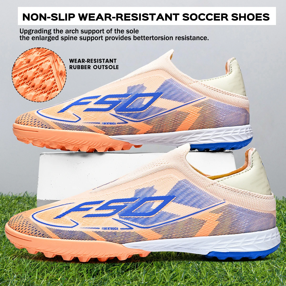 Hard Court & Turf Men TF Soccer Shoes, Air Breathable Comfort Sneakers For Daily Sports Training
Hard Court & Turf Men TF Soccer Shoes, Air Breathable Comfort Sneakers For Daily Sports Training