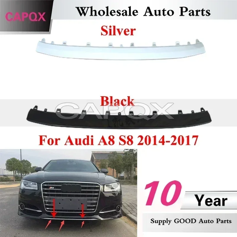 CAPQX Auto Front Bumper Lower Spoiler Lower Diffuser Lip For Audi A8 S8 2014 2015 2016 2017 4H0807110
CAPQX Auto Front Bumper Lower Spoiler Lower Diffuser Lip For Audi A8 S8 2014 2015 2016 2017 4H0807110