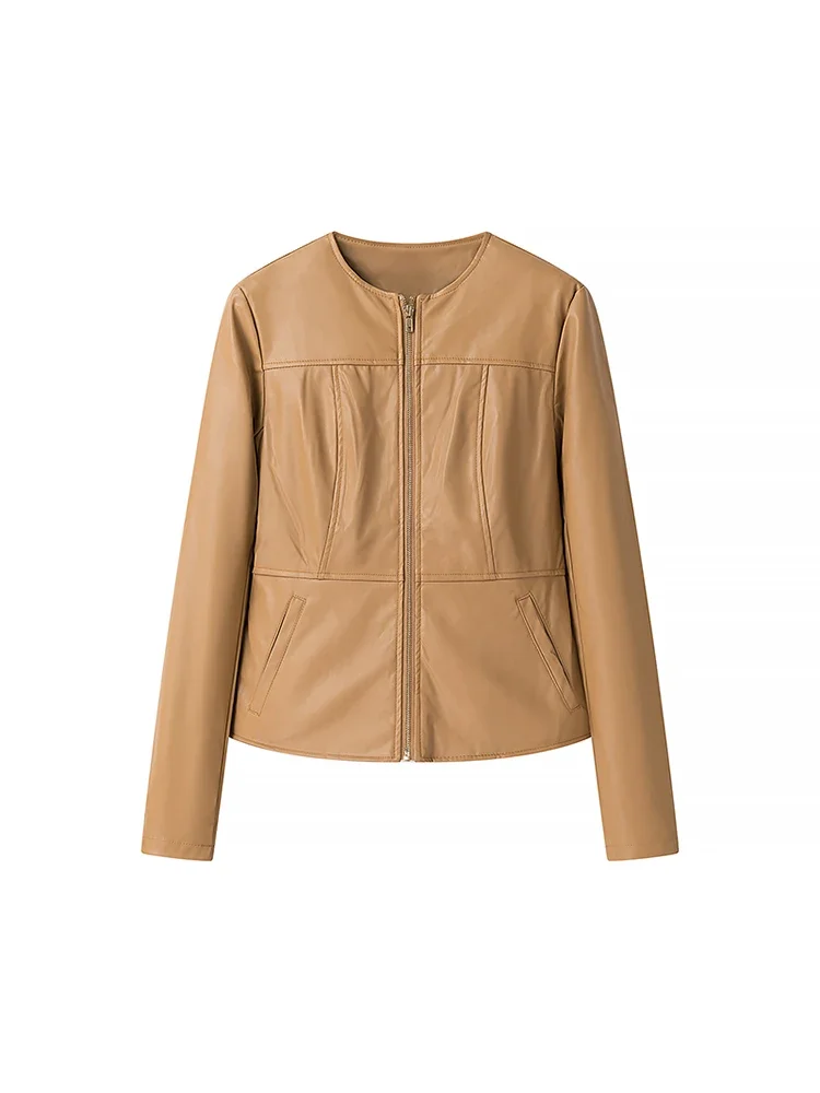 Willshela Women Fashion PU Khaki Front Zipper Jackets Vintage O-Neck Long Sleeves Female Chic Lady Outfits
Willshela Women Fashion PU Khaki Front Zipper Jackets Vintage O-Neck Long Sleeves Female Chic Lady Outfits