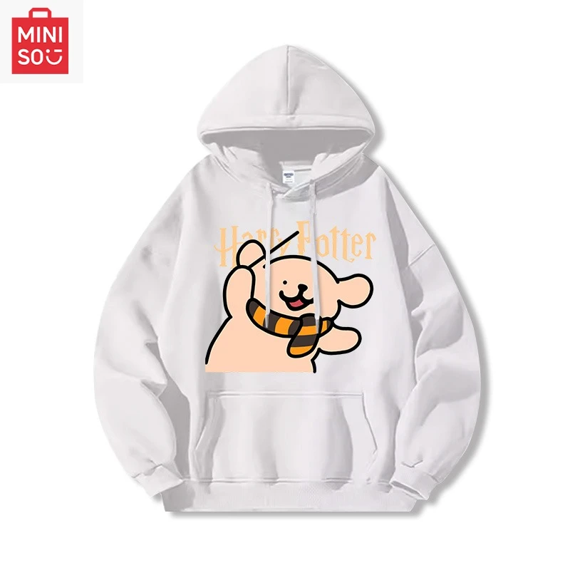 MINISO co-branded Maltese printed hoodie with hood loose cartoonish multi-functional casual and cute girl
MINISO co-branded Maltese printed hoodie with hood loose cartoonish multi-functional casual and cute girl