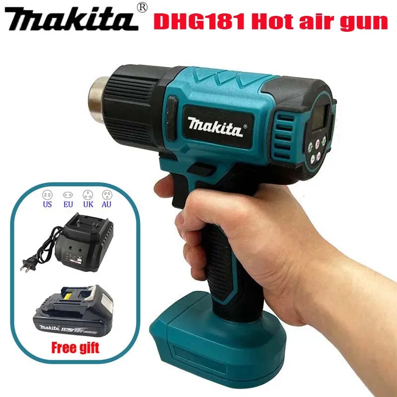 3200W high-power DHG181 Original Makita small digital display, film coating, beauty stitching, heat shrink film hot air gun
3200W high-power DHG181 Original Makita small digital display, film coating, beauty stitching, heat shrink film hot air gun