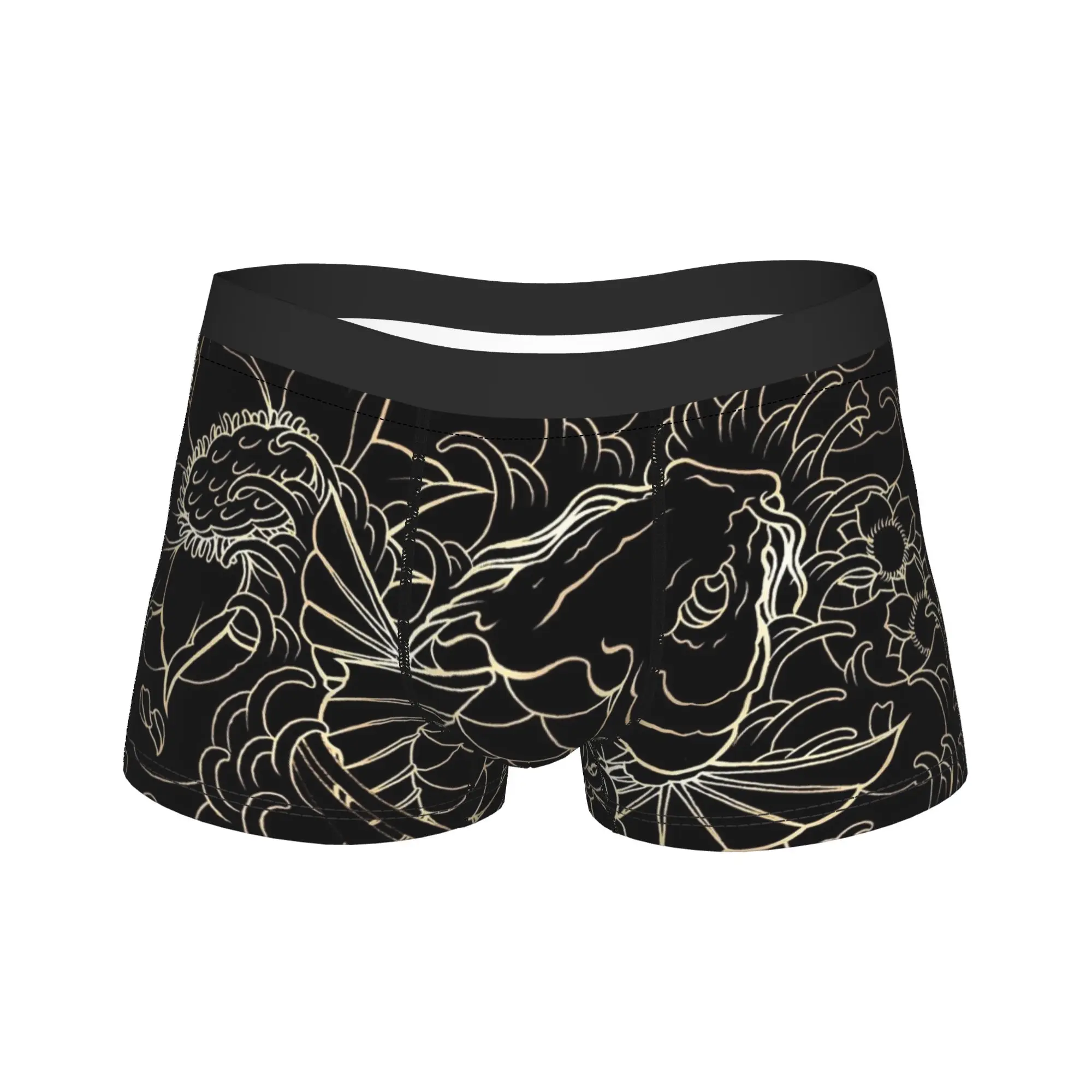 Мужское длинное нижнее белье с рыбой кои и цветком, трусы-боксеры с юмором, шорты, мужские трусы из полиэстера, большие размеры
Мужское длинное нижнее белье с рыбой кои и цветком, трусы-боксеры с юмором, шорты, мужские трусы из полиэстера, большие размеры