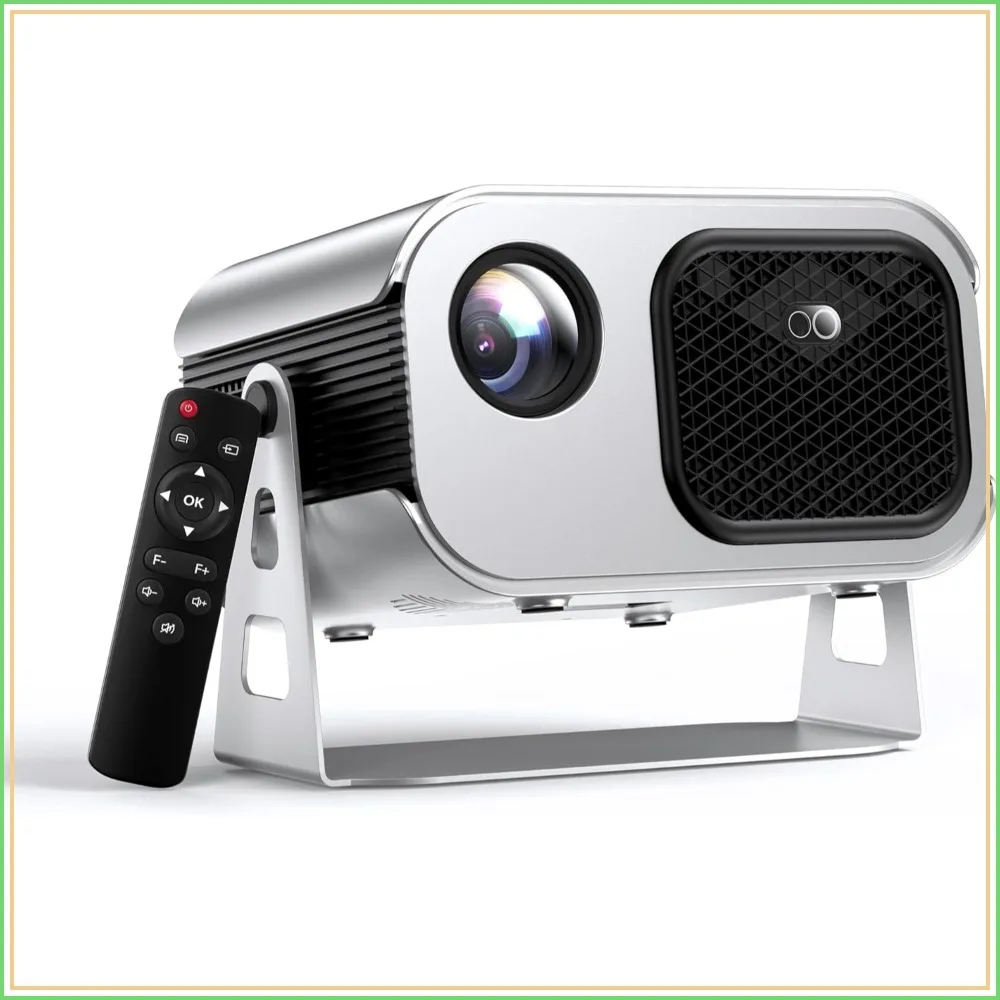 4K Support Projector with WiFi 6 & Bluetooth 5.2, 100% Offset & Short Throw, 12W Speaker for Home Theater, Compatible with Phone/TV Stick/PC/PS5
4K Support Projector with WiFi 6 & Bluetooth 5.2, 100% Offset & Short Throw, 12W Speaker for Home Theater, Compatible with Phone/TV Stick/PC/PS5