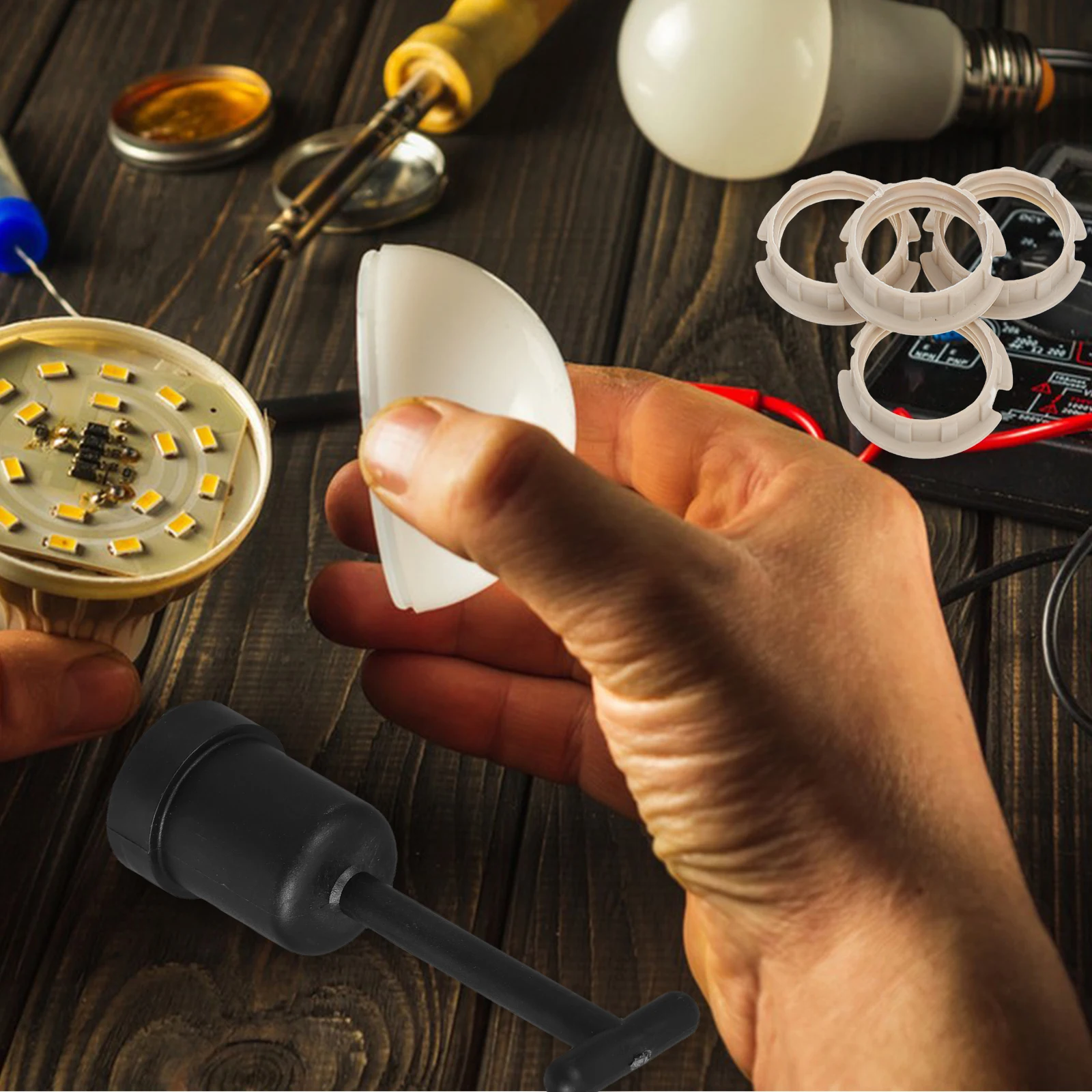 4 Lampshade Ring Adapter Kits Black Plastic Retaining Rings Replacement Parts G9 Socket Accessories Shade Collar Tool Mounting
4 Lampshade Ring Adapter Kits Black Plastic Retaining Rings Replacement Parts G9 Socket Accessories Shade Collar Tool Mounting