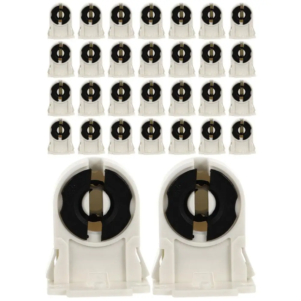 30pcs Lamp Holder Fluorescent Socket Light Tube Bracket LED Tombstones Adapter Non Shunted HolderBracket Lamp Socket Replacement
30pcs Lamp Holder Fluorescent Socket Light Tube Bracket LED Tombstones Adapter Non Shunted HolderBracket Lamp Socket Replacement