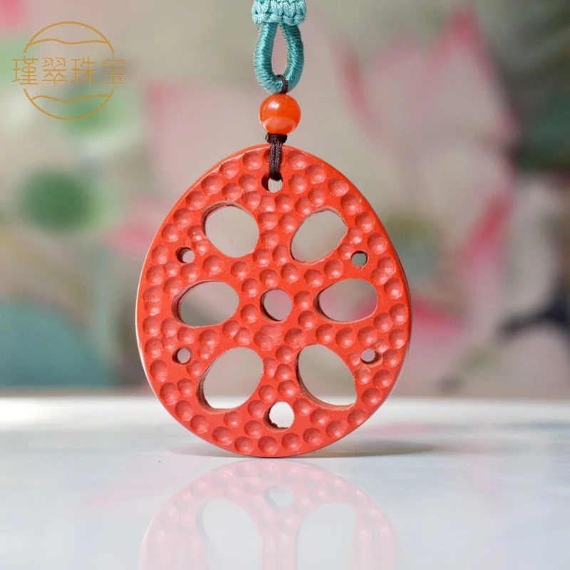 Natural , red sand hollow root piece, women's peace pendant accessory
Natural , red sand hollow root piece, women's peace pendant accessory