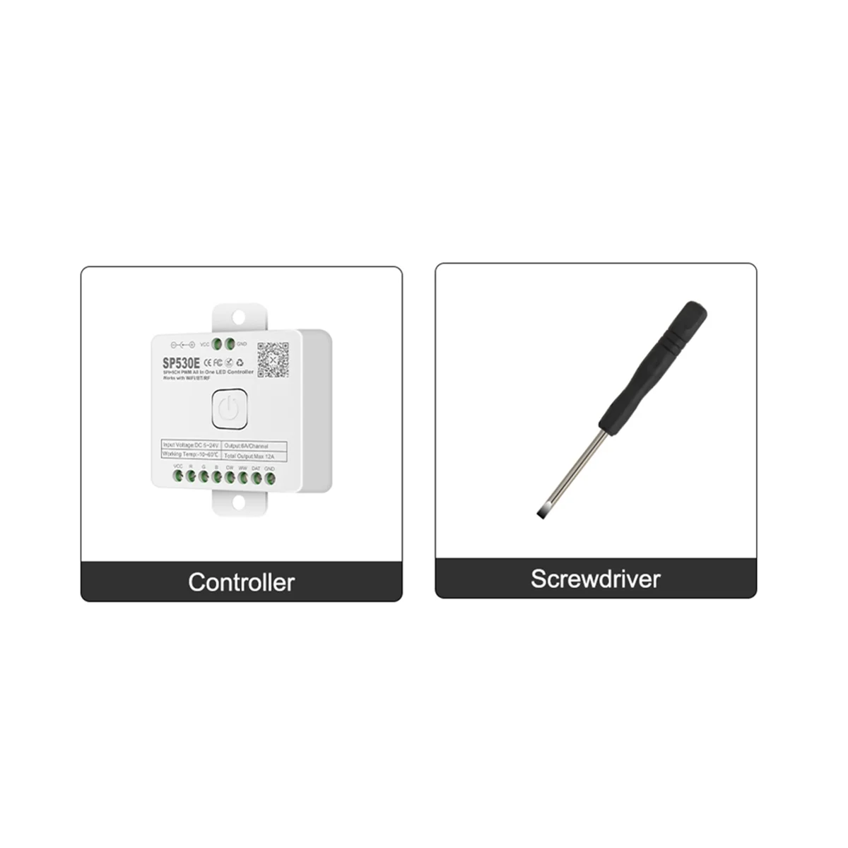 ABZV-12-In-1 Wifi LED Controller SP530E PWM SPI Pixels Dimmer for WS2812B WS2811 RGB RGBW LED Strips with Voice Control
ABZV-12-In-1 Wifi LED Controller SP530E PWM SPI Pixels Dimmer for WS2812B WS2811 RGB RGBW LED Strips with Voice Control
