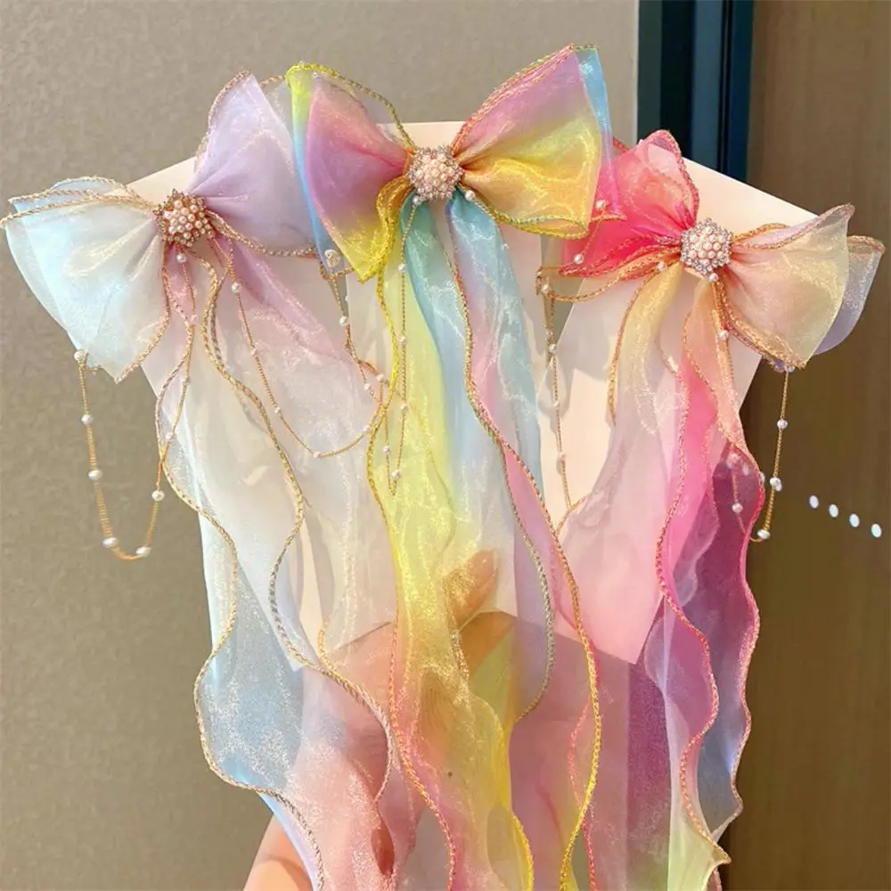 Rainbow Gradient Color Barrettes Baby Girls Headwear Lace Bow Hair Clips Long Ribbon Hairpin Braided Hairpin Princess Hairpin
Rainbow Gradient Color Barrettes Baby Girls Headwear Lace Bow Hair Clips Long Ribbon Hairpin Braided Hairpin Princess Hairpin