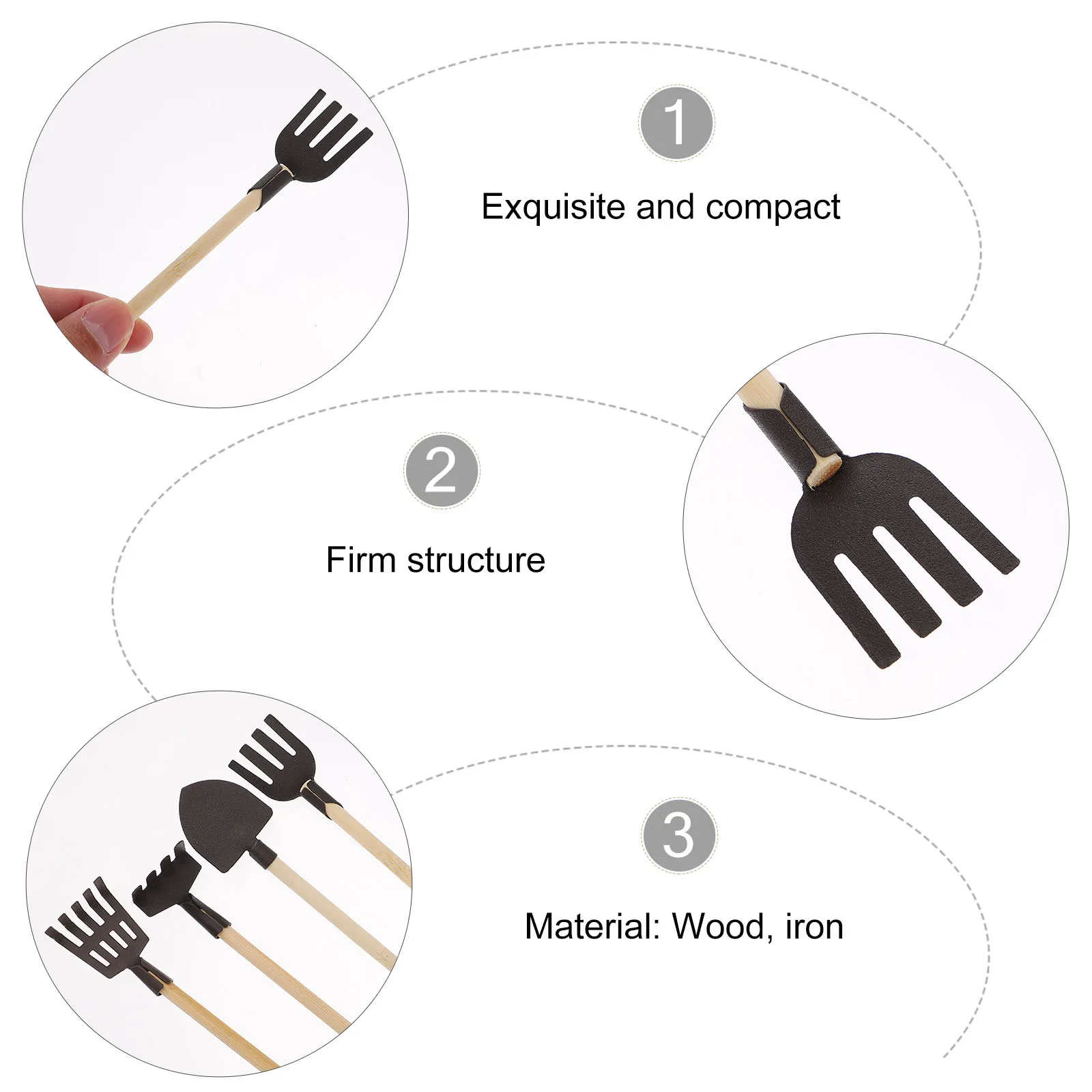 4pcs Mini Gardening Tools Set Kids Toys Iron Wood Beach Shovel Toy Rake Dollhouse Accessories Safe Rustic Style
4pcs Mini Gardening Tools Set Kids Toys Iron Wood Beach Shovel Toy Rake Dollhouse Accessories Safe Rustic Style